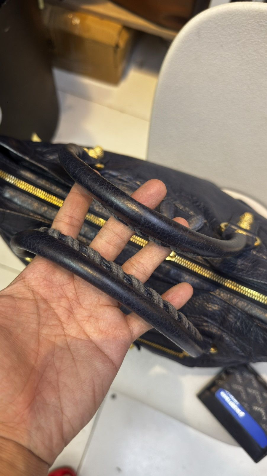 Balenciaga BALENCIAGA Persian Lambskin Leather Giant 12 Gold City Bag Size ONE SIZE - 15 Thumbnail