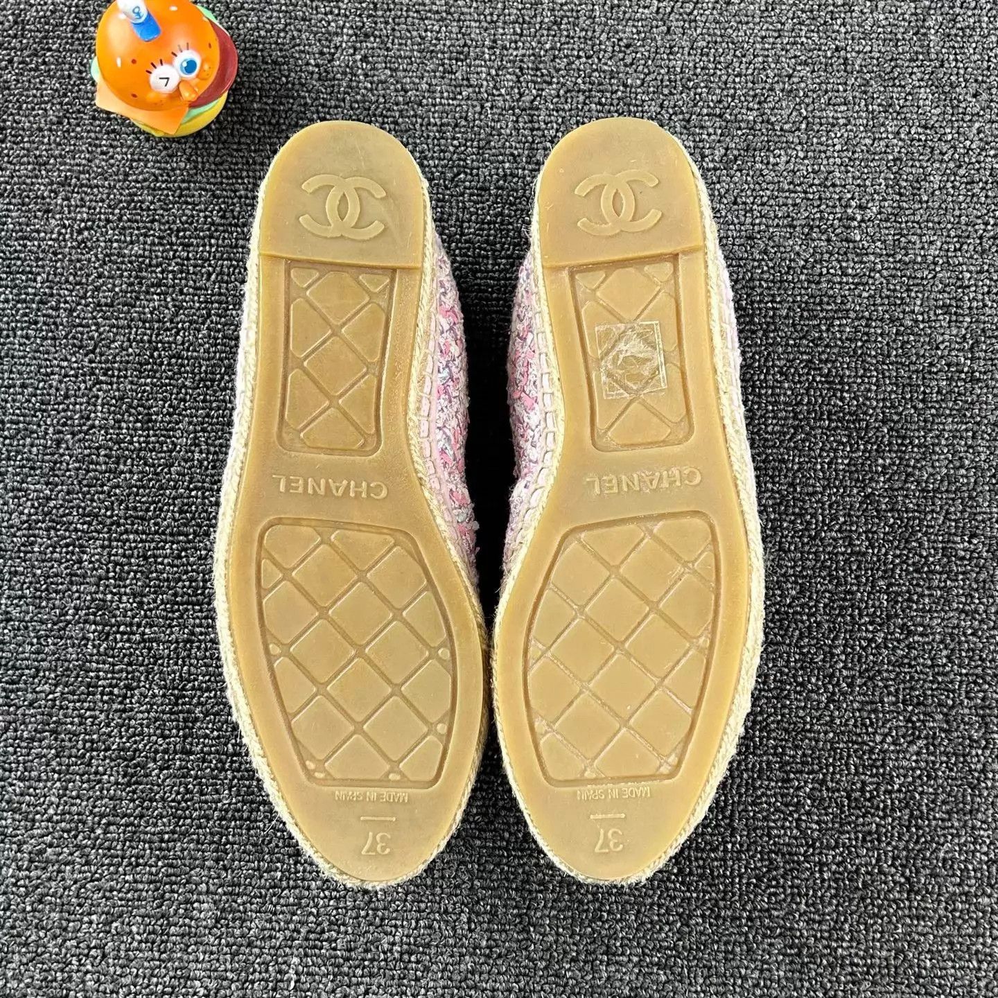 Chanel Chanel tweed fisherman shoes gold CC 37 like new HB6094 Size US 6.5 / IT 36.5 - 6 Thumbnail