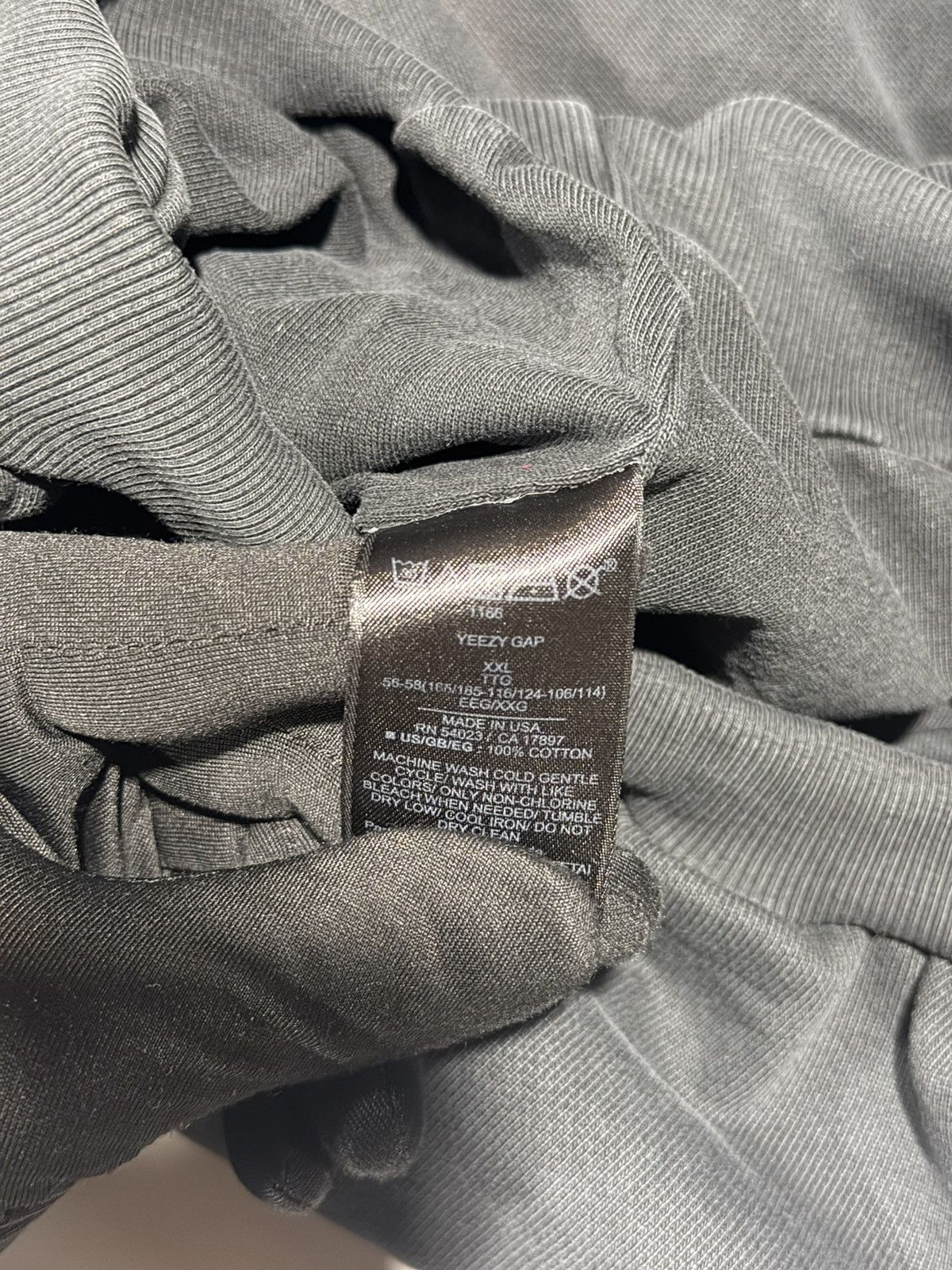Balenciaga × Gap × Yeezy Yeezy Gap Kanye West Balenciaga Dove Washed Black Hoodie XXL Size US XXL / EU 58 / 5 - 9 Thumbnail