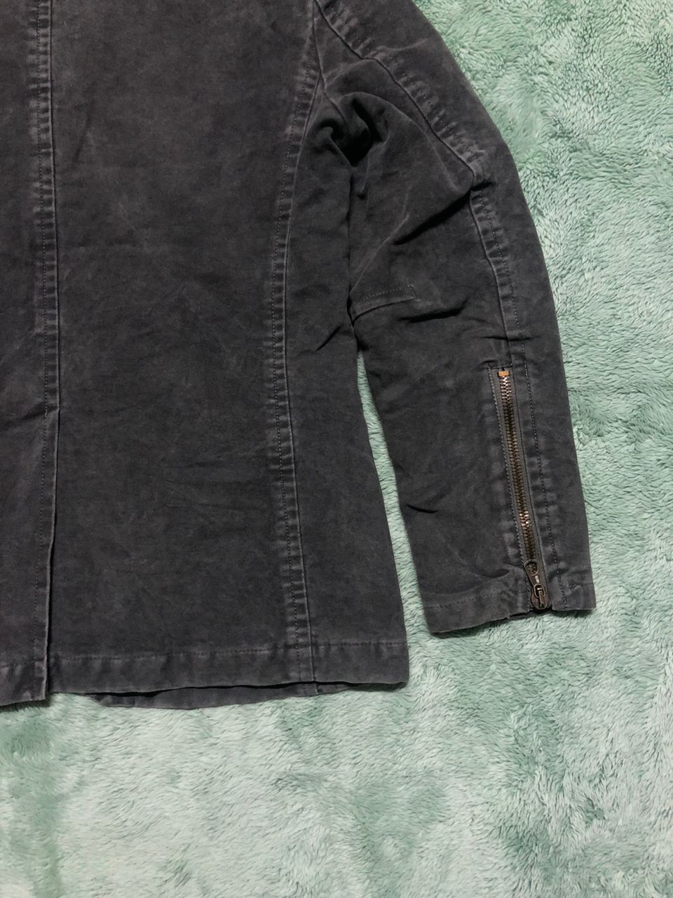 If Six Was Nine × United Colors Of Benetton UNITED COLORS OF BENETTON STONE WASH BLAZER ZIPPER JACKET Size US M / EU 48-50 / 2 - 13 Thumbnail