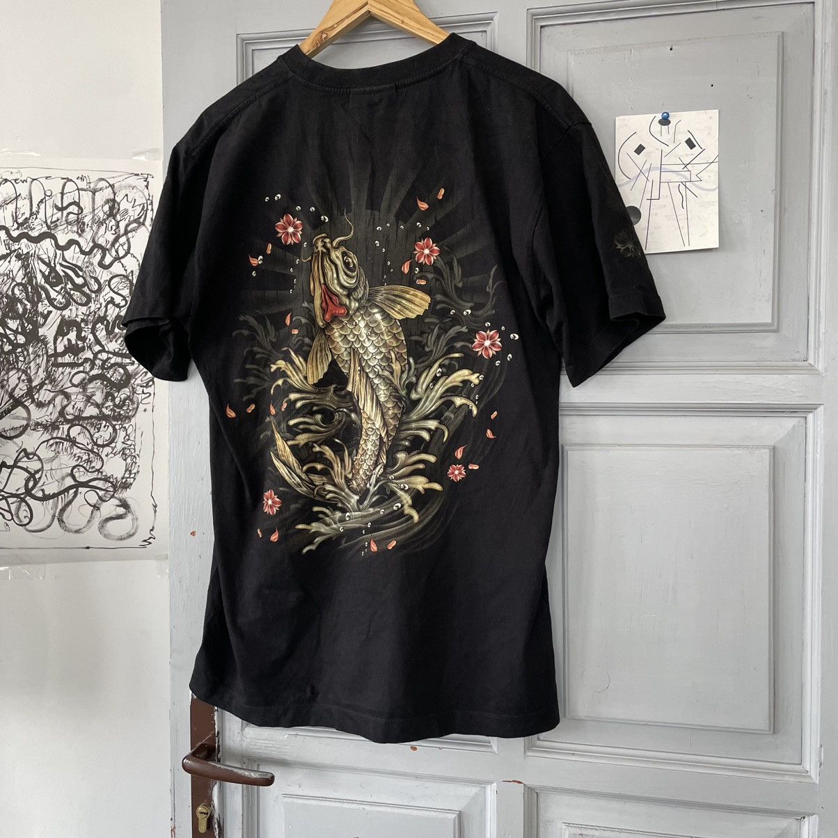 Japanese Brand × Vintage Rock Chang T-Shirt Vintage. Warrior and Giant Coy Shirt Sz L Size US XL / EU 56 / 4 - 4 Thumbnail