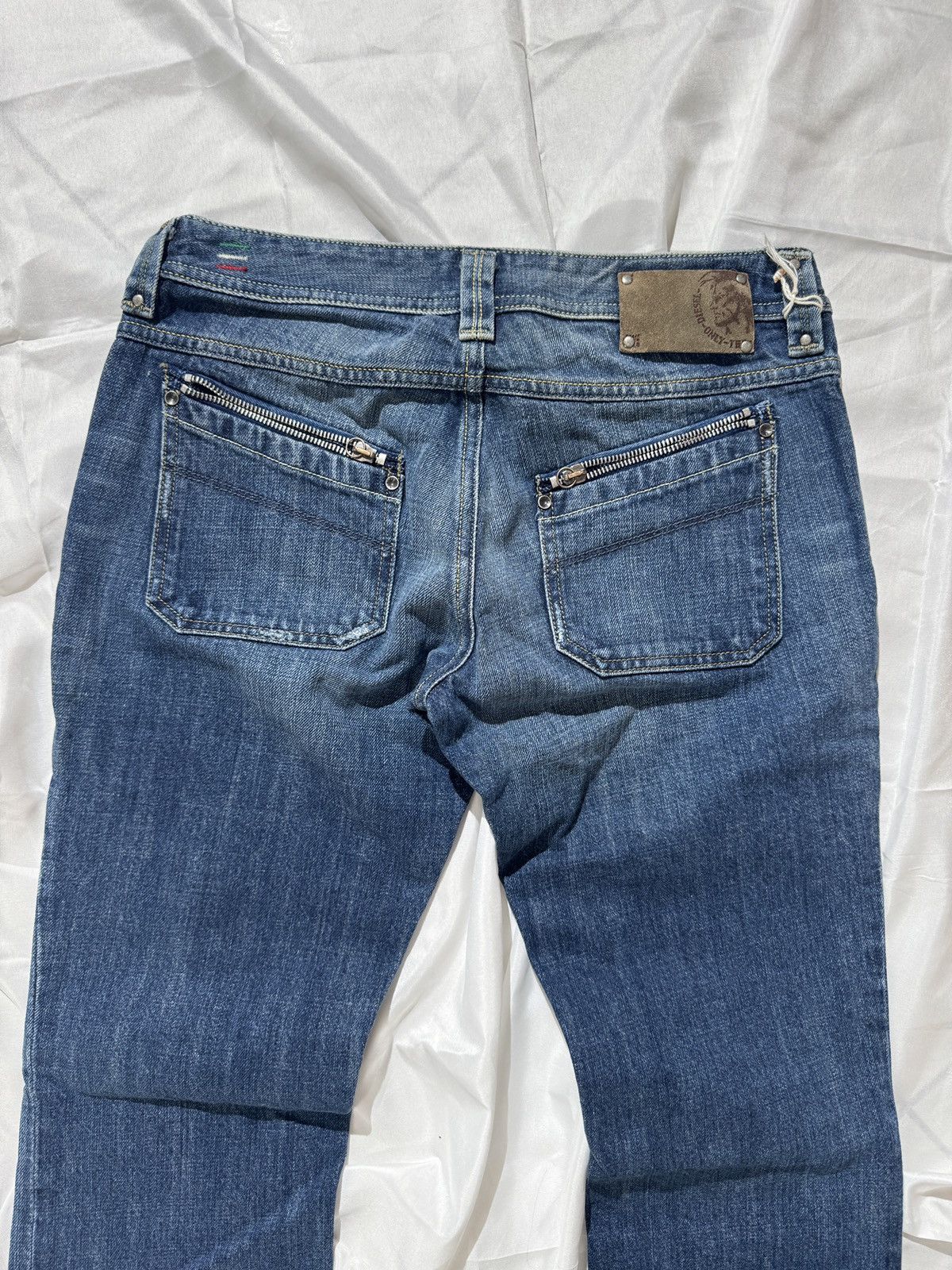 Diesel Diesel Vintage Low Rise Y2K Washed Bootcut Jeans Size 29" - 8 Thumbnail