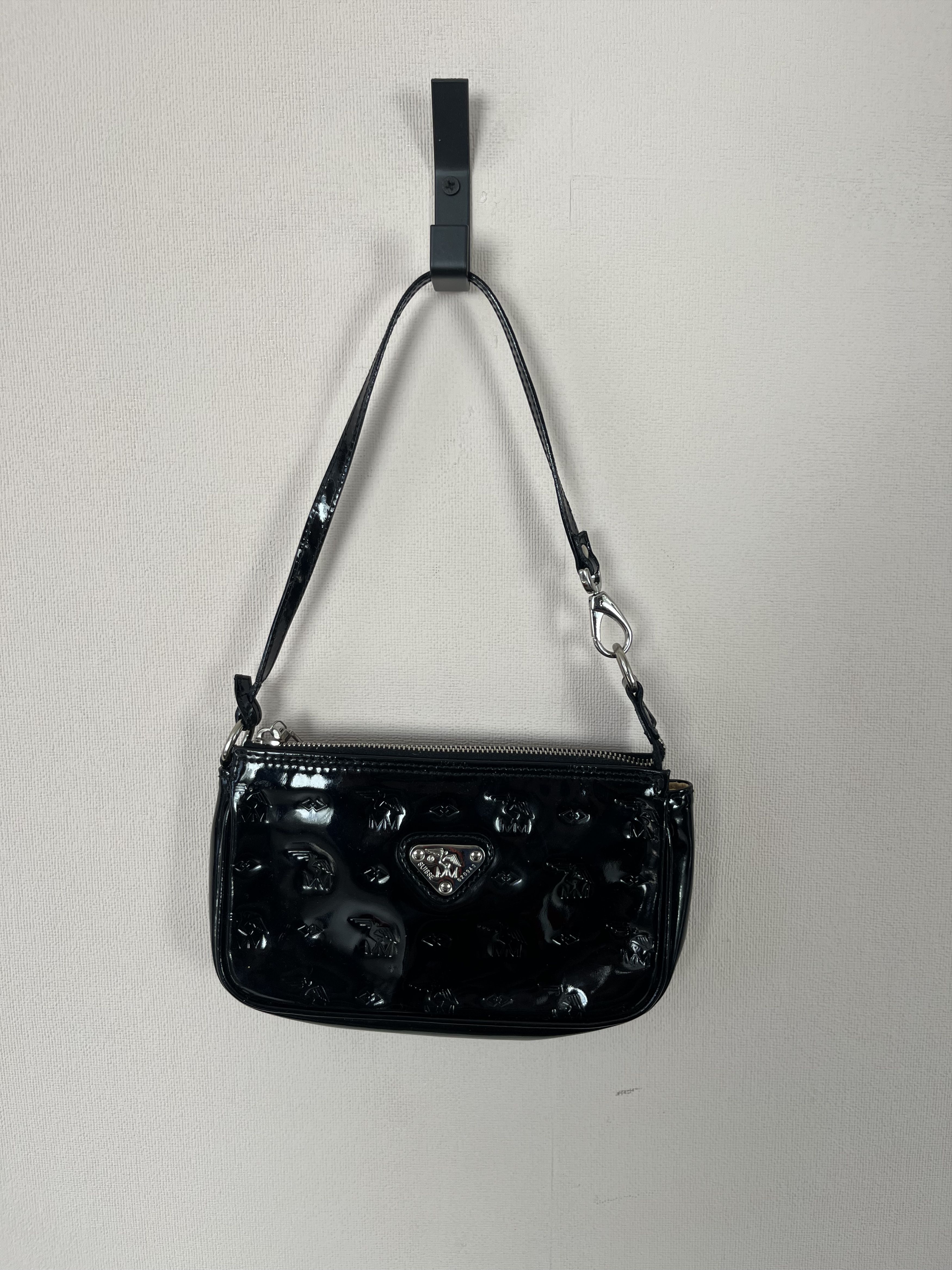 Maison Mollerus MAISON MOLLERUS Black Shoulder Bag Embossed Logo Baguette Size ONE SIZE - 2 Thumbnail