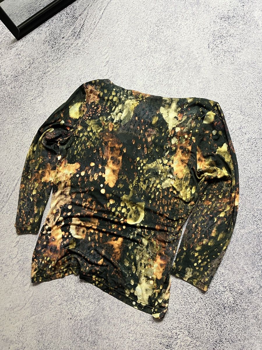 Designer × Escada Escada Black, Orange & Yellow Abstract Print Blouse Size 36 Size M / US 6-8 / IT 42-44 - 6 Thumbnail