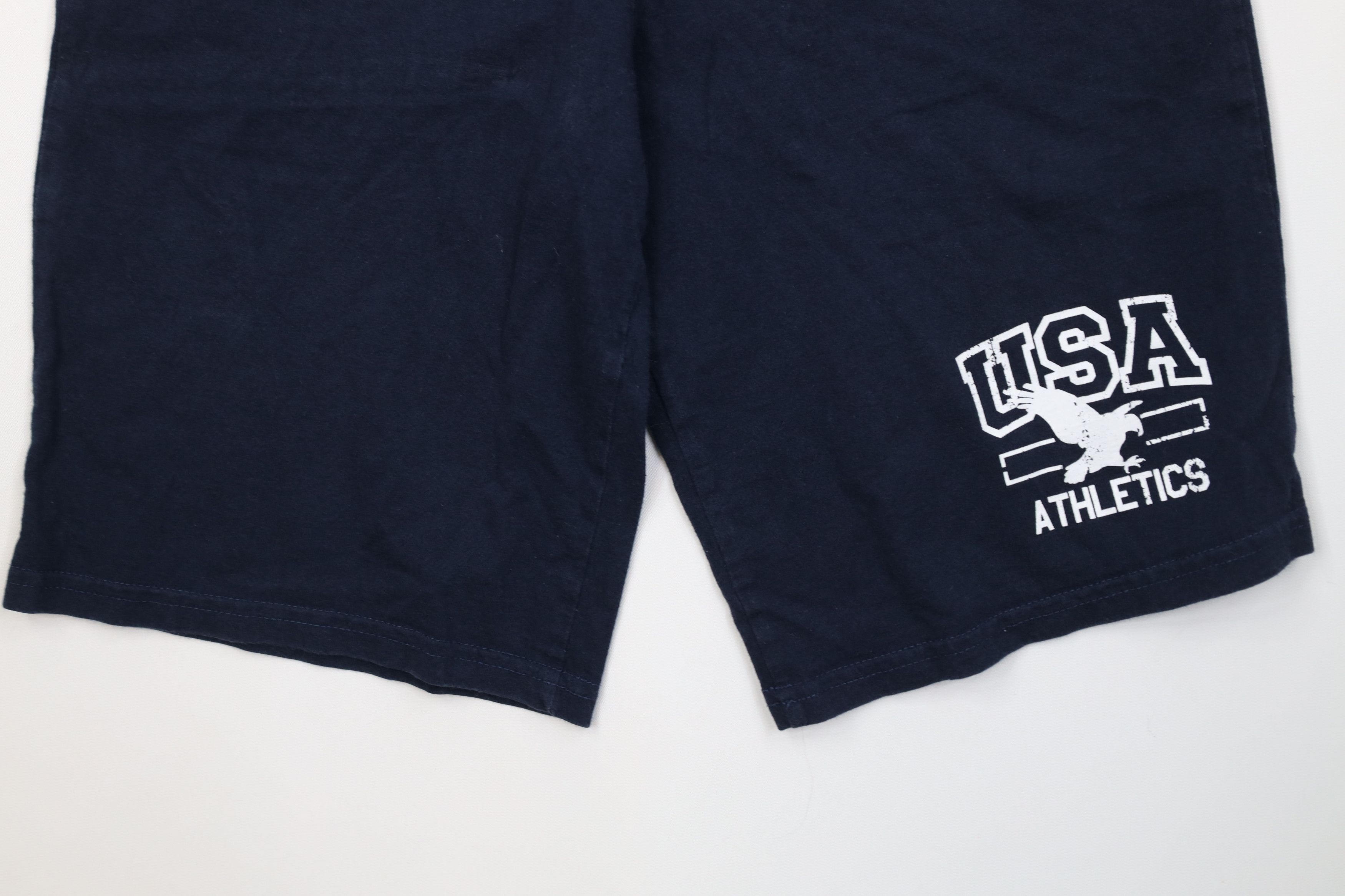 Vintage Vintage 90s Y2K Streetwear Athletics Above Knee Shorts Blue Size US 30 / EU 46 - 4 Thumbnail