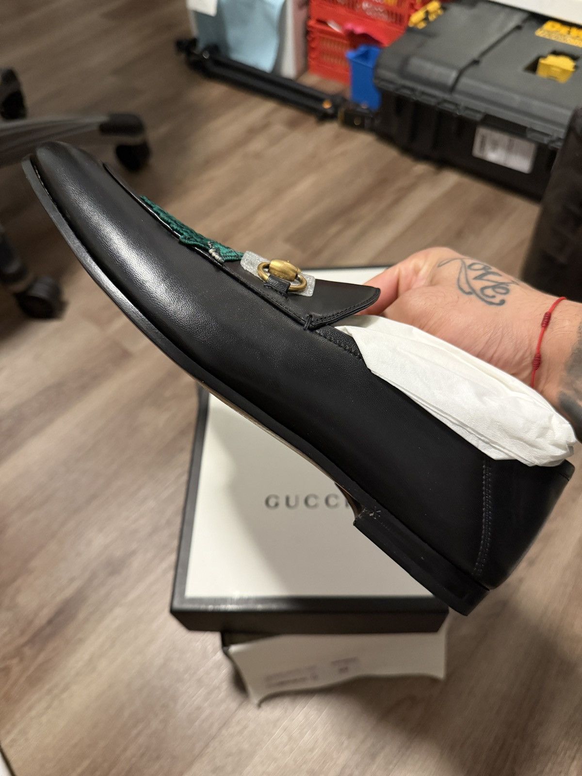 Gucci Gucci Brixton Agnello Plonge - wolf Size US 9.5 / EU 42-43 - 10 Thumbnail