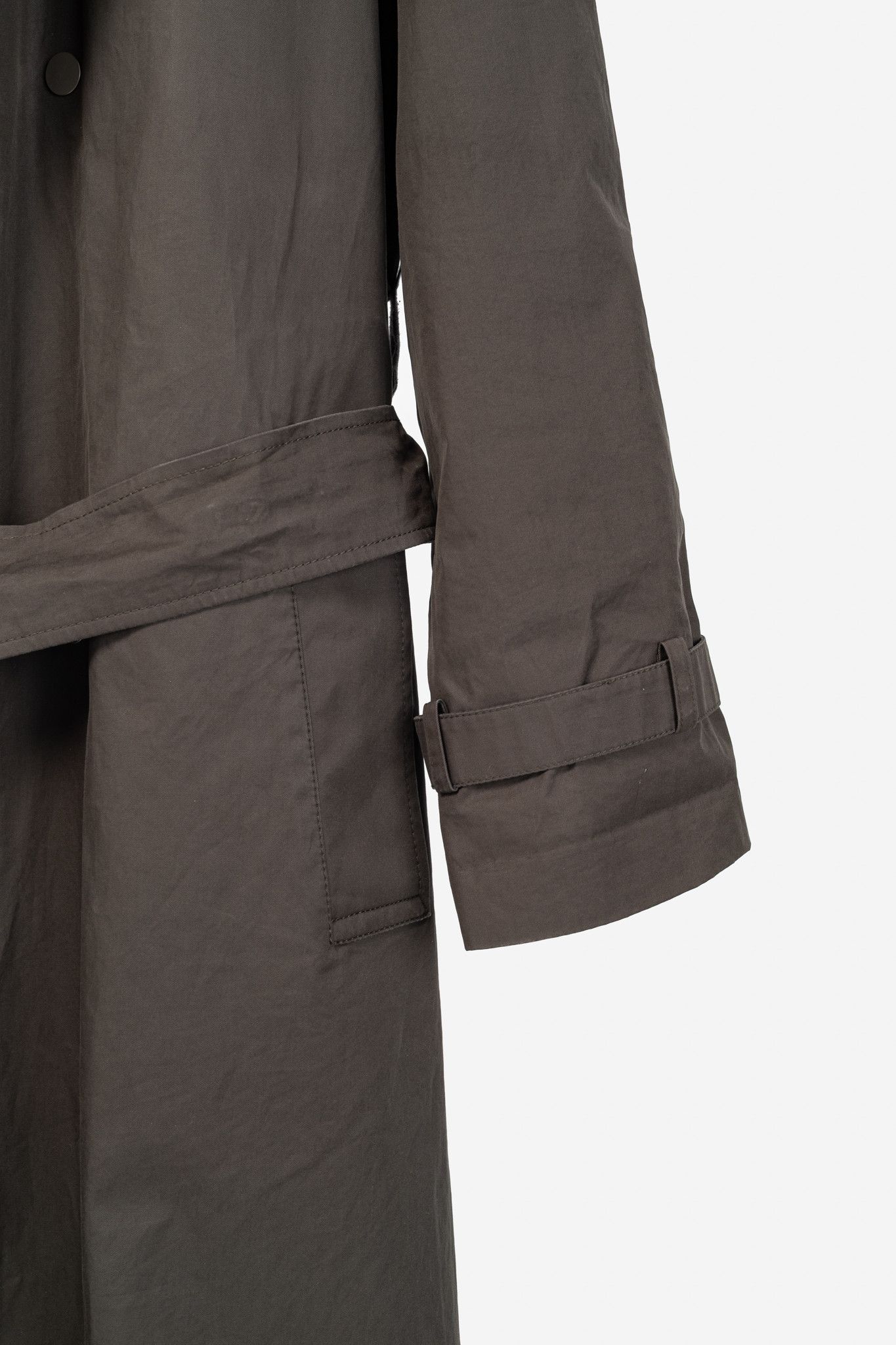 Burberry Burberry Kennington 'Otter' Cotton Fur-Trim Long Trench Coat Size XL / US 12-14 / IT 48-50 - 8 Thumbnail