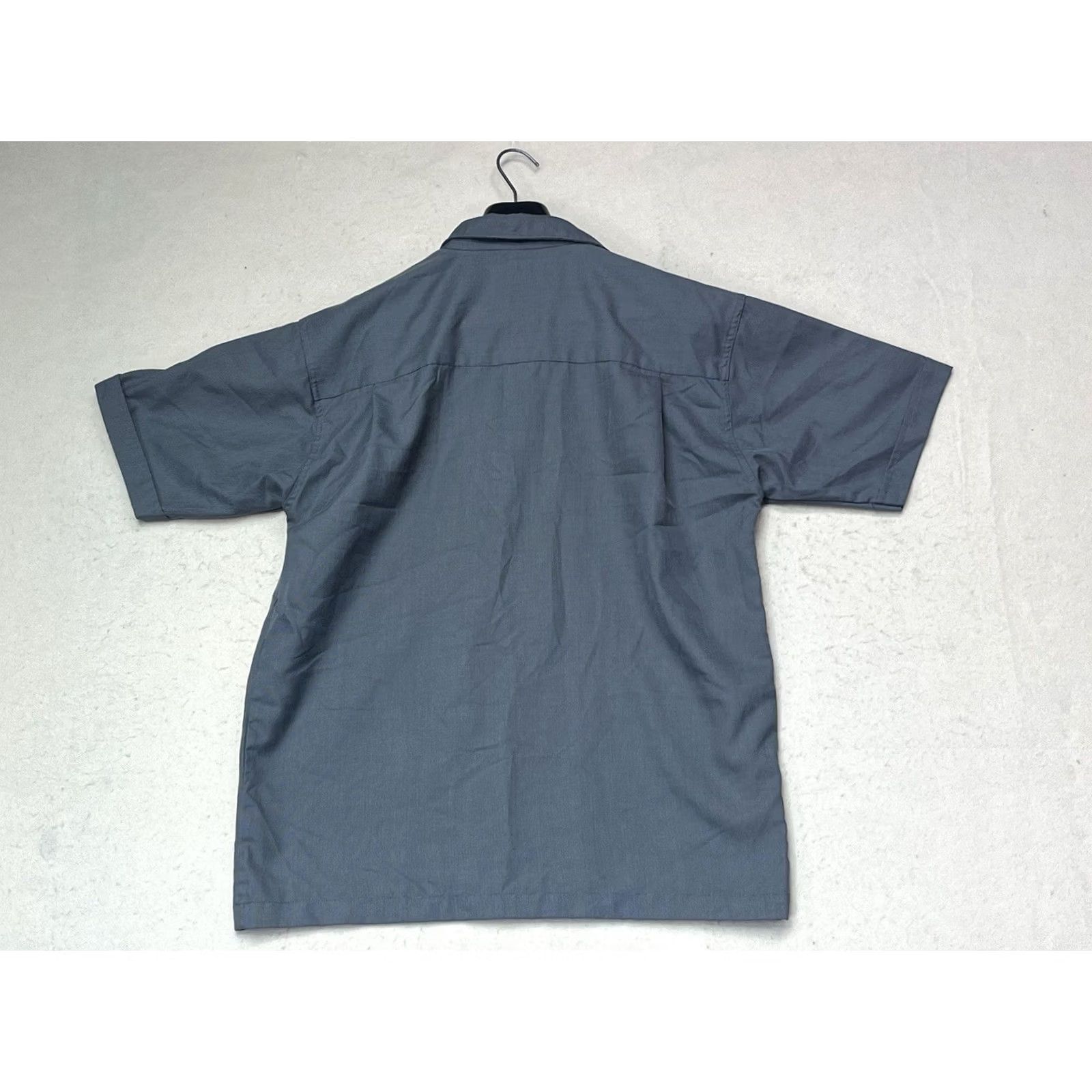 Rusty RUSTY Mens Button-Up Shirt Grey Medium Short Sleeve Collared Pocket Size US M / EU 48-50 / 2 - 2 Thumbnail