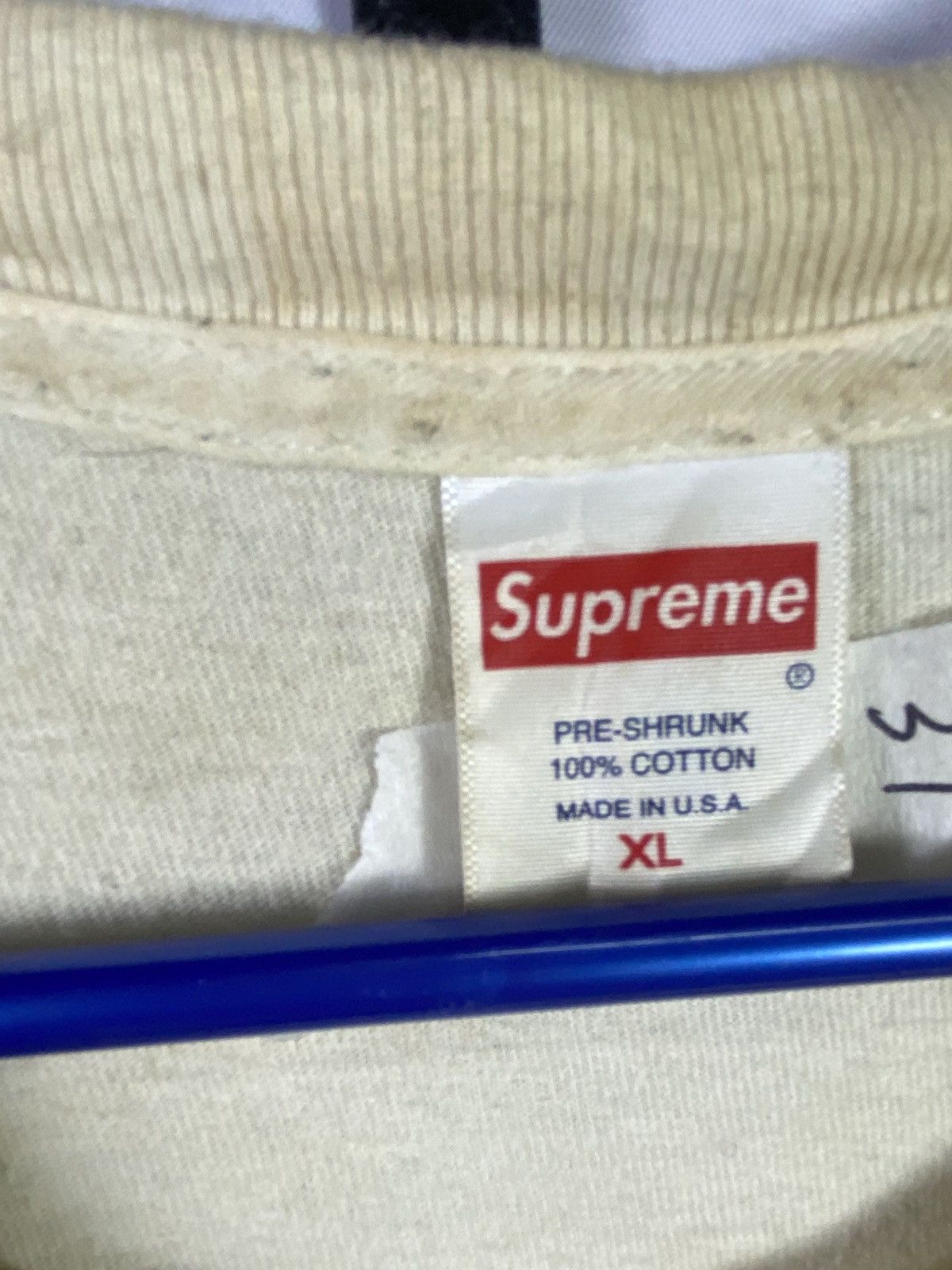 Supreme Supreme long sleeve plain distressed style size XL Size US XL / EU 56 / 4 - 4 Thumbnail