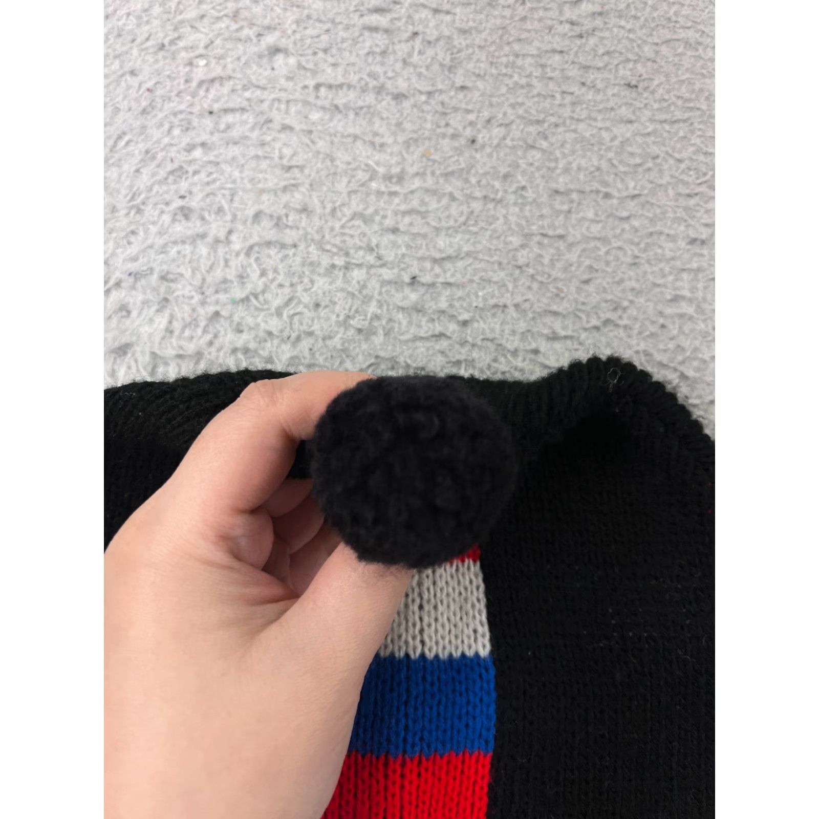 Vintage Netherlands Flag Beanie Adult One Size Black Knit Acrylic Hat Mens Ski Winter Size ONE SIZE - 3 Thumbnail