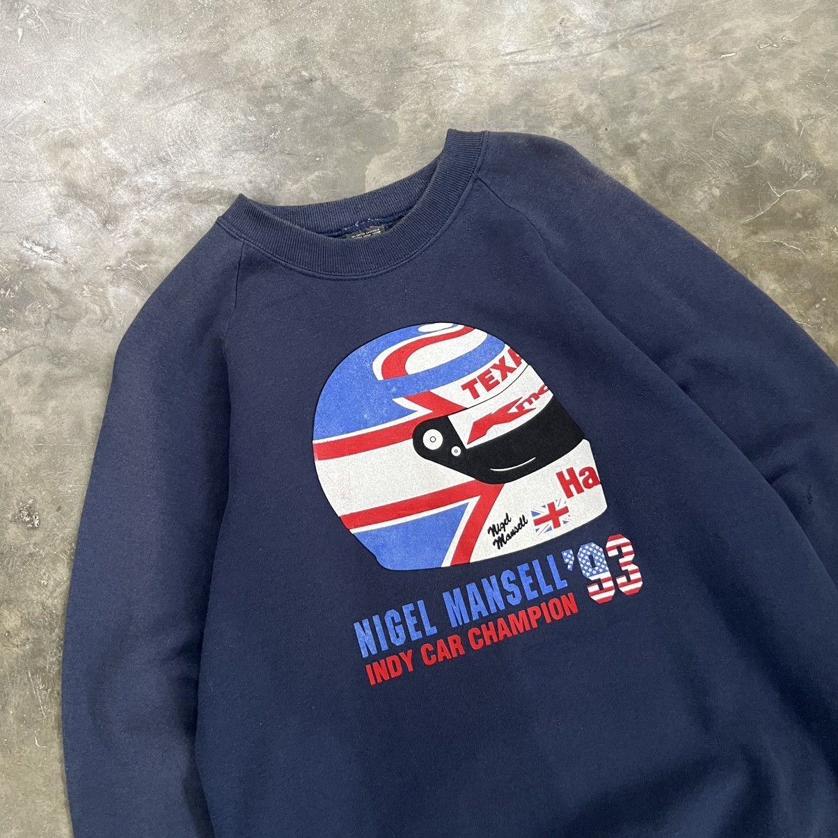 Vintage Vintage 1993s Screen Stars Nigel Mansell Crewneck Size US M / EU 48-50 / 2 - 2 Thumbnail