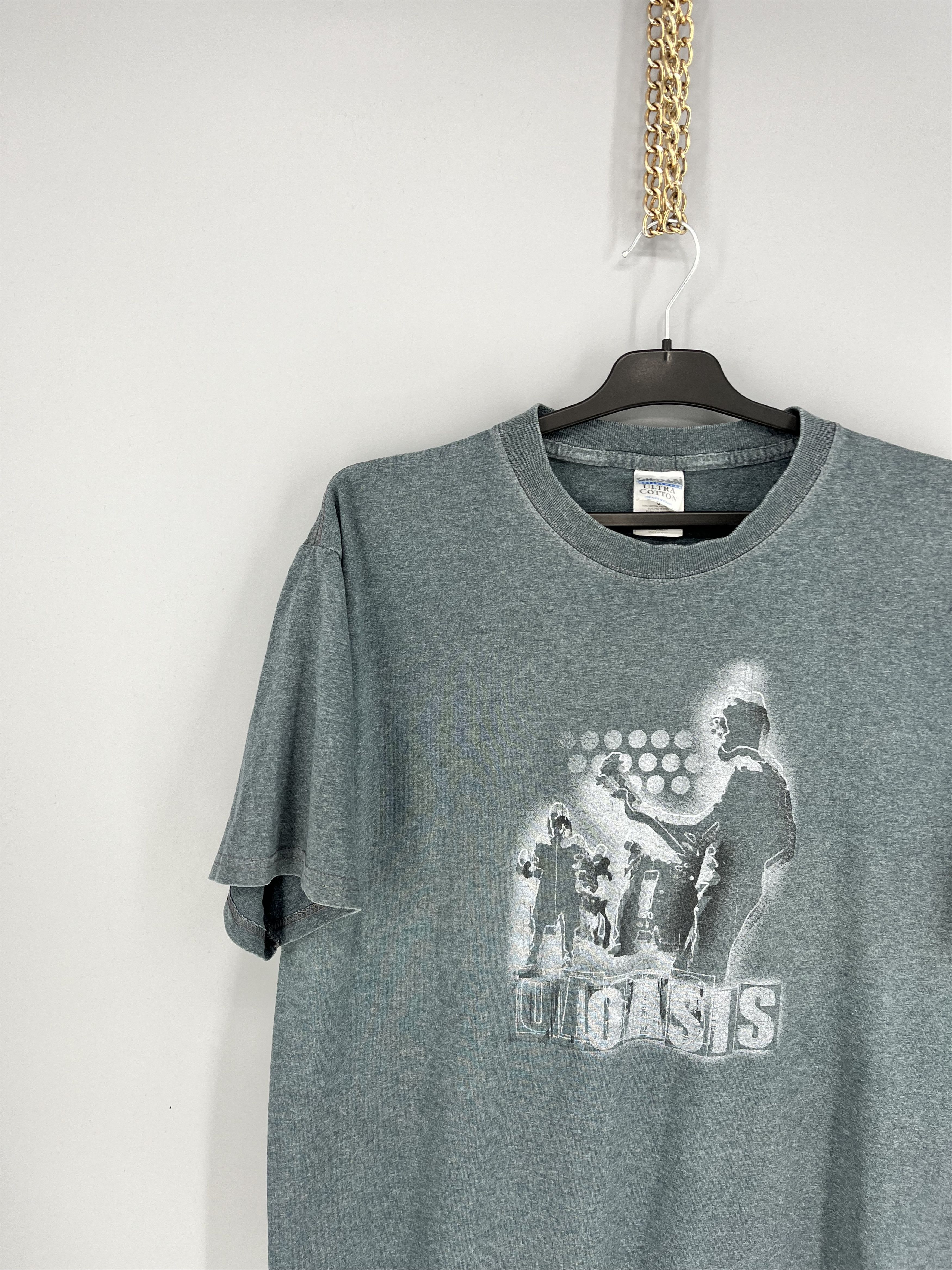 Band Tees Vintage Y2K Oasis Rock Band Tee Tshirt Rock T Shirt BIG LOGO Size US L / EU 52-54 / 3 - 4 Thumbnail