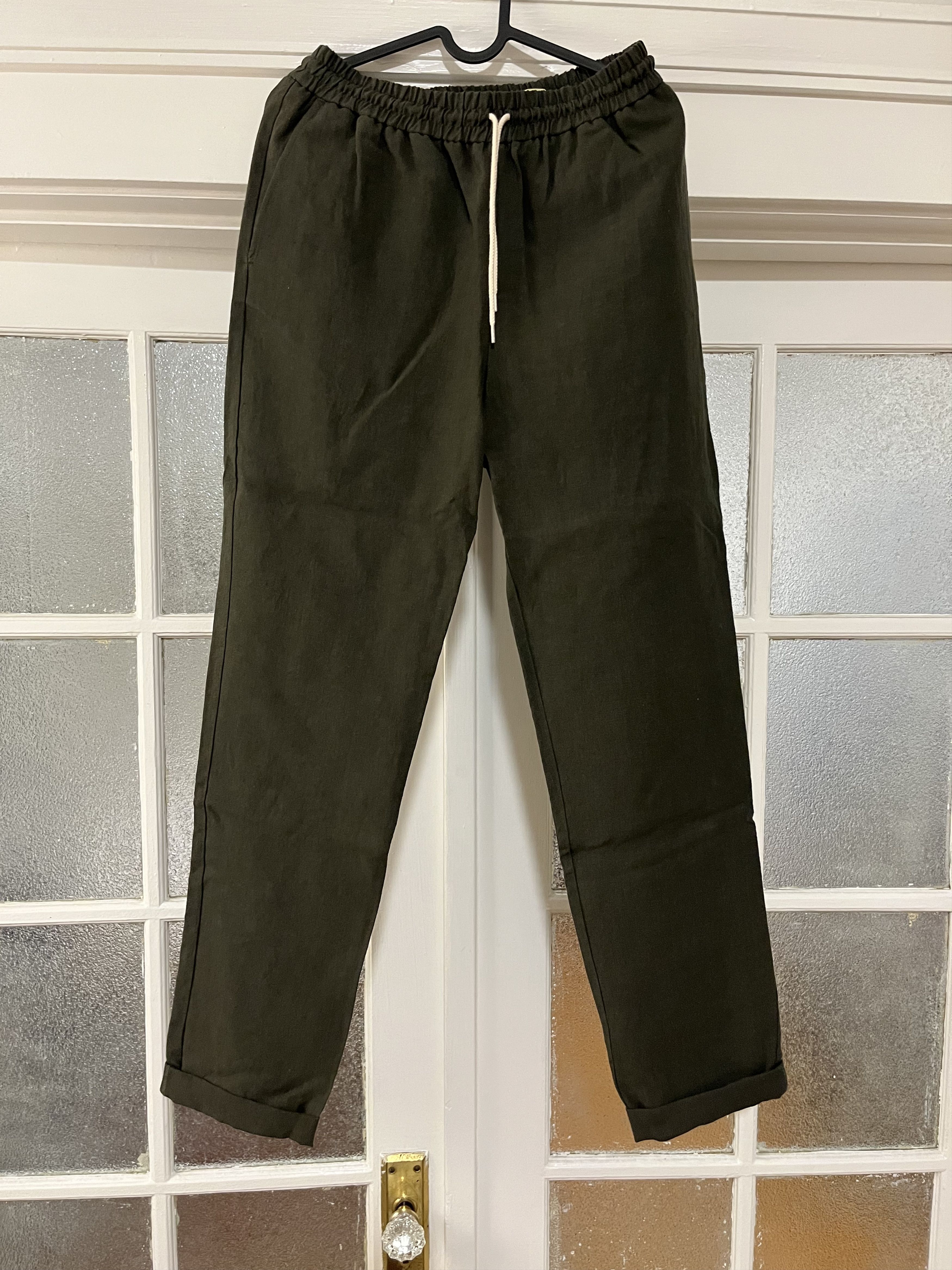 Image of De Bonne Facture Linen Casual Pants in Arabica, Men's (Size 30)