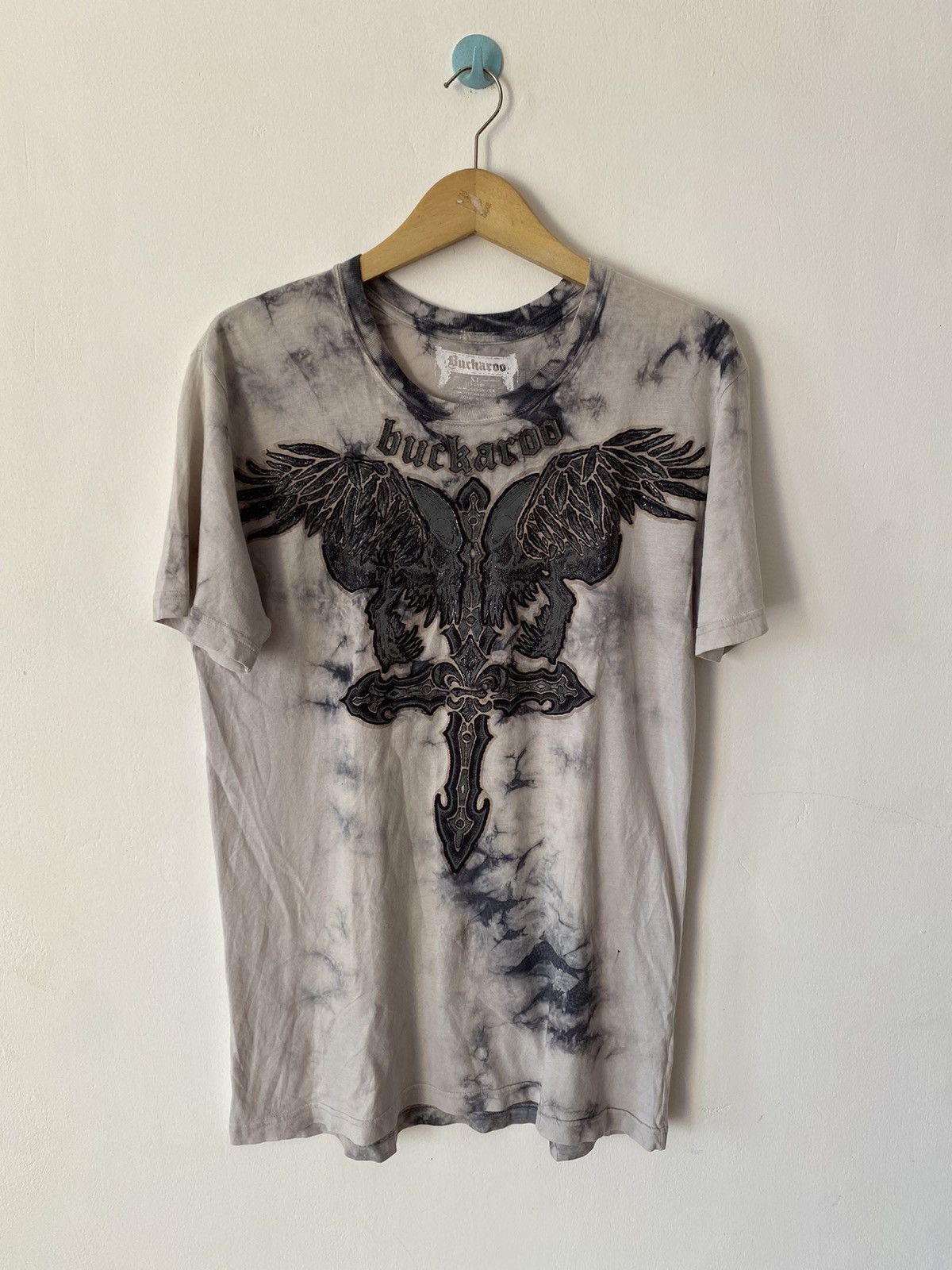 If Six Was Nine × Japanese Brand × Le Grande Bleu (L.G.B.) Buckaroo skull & wings ifsixwasnine styled Size US XL / EU 56 / 4 - 1 Thumbnail