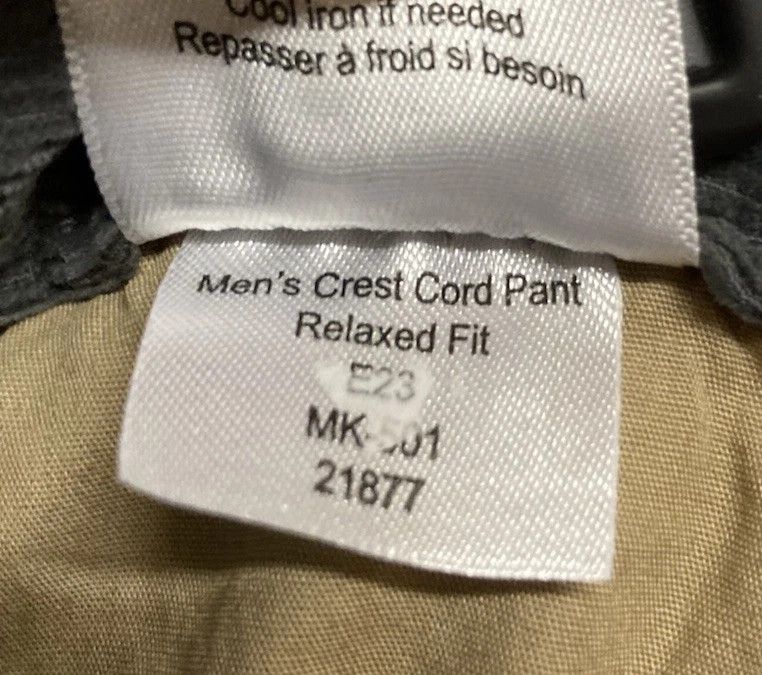 Mountain Khakis Mountain Khakis Corduroy Pants Gray Sz 34x32 35x28 real Size US 34 / EU 50 - 7 Thumbnail
