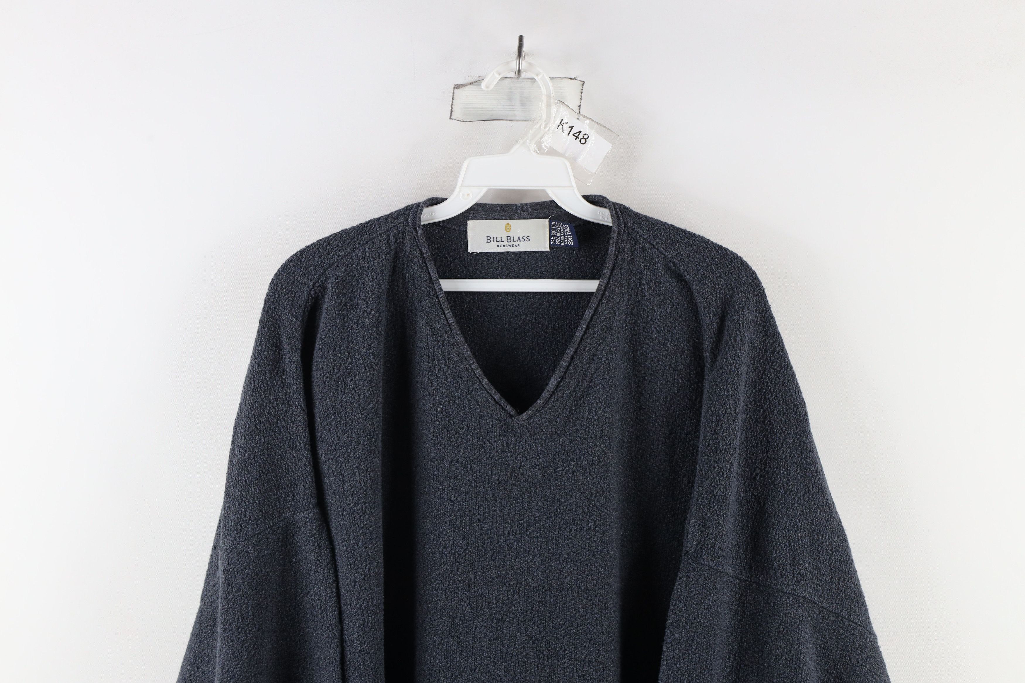 Vintage Vintage 90s Streetwear Textured Marled Knit Sweater USA Size US XXL / EU 58 / 5 - 2 Thumbnail