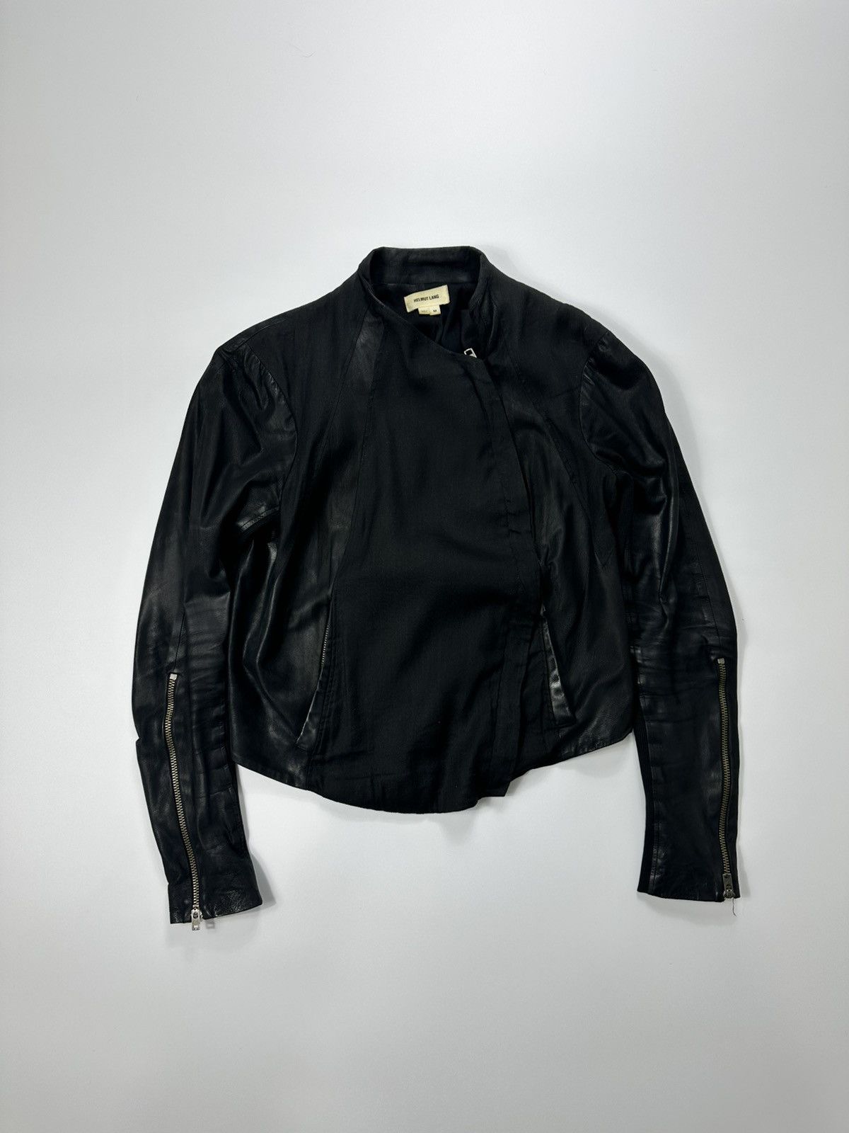 Helmut Lang Helmut Land Archive Leather Jacket Zip Black Size M / US 6-8 / IT 42-44 - 1 Thumbnail
