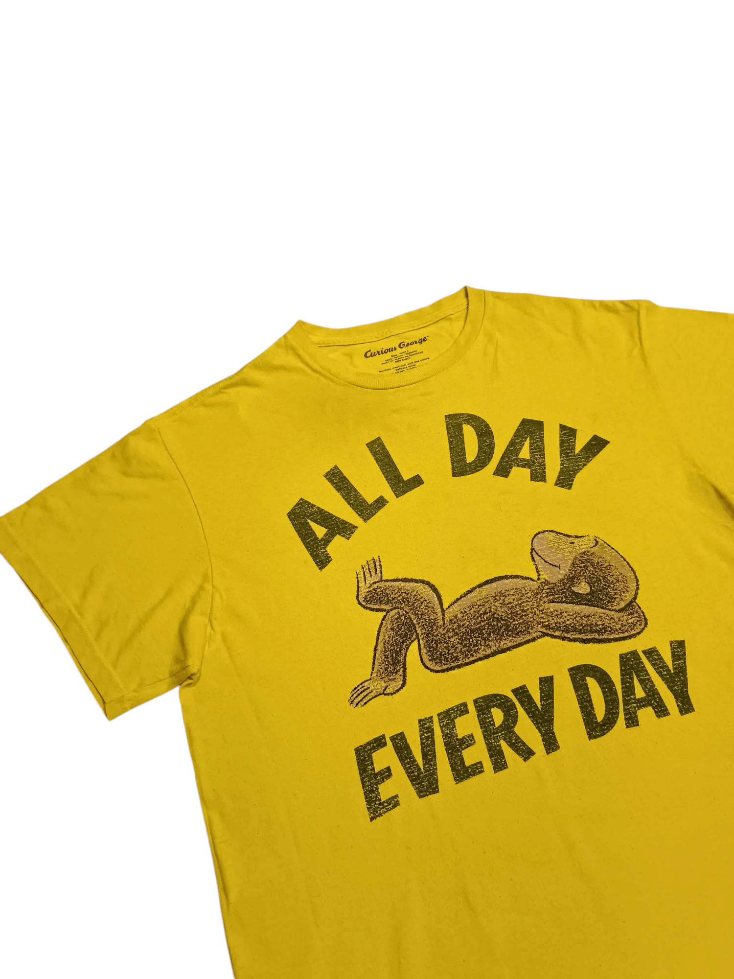 Vintage Vintage Curious George Shirt "All Day Every Day" Size US L / EU 52-54 / 3 - 2 Thumbnail