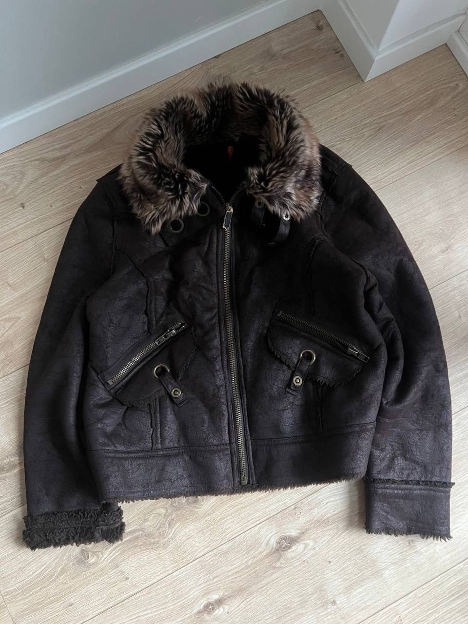 Other Vintage cropped faux fur bomber y2k jacket japanese style Size S / US 4 / IT 40 - 2 Thumbnail