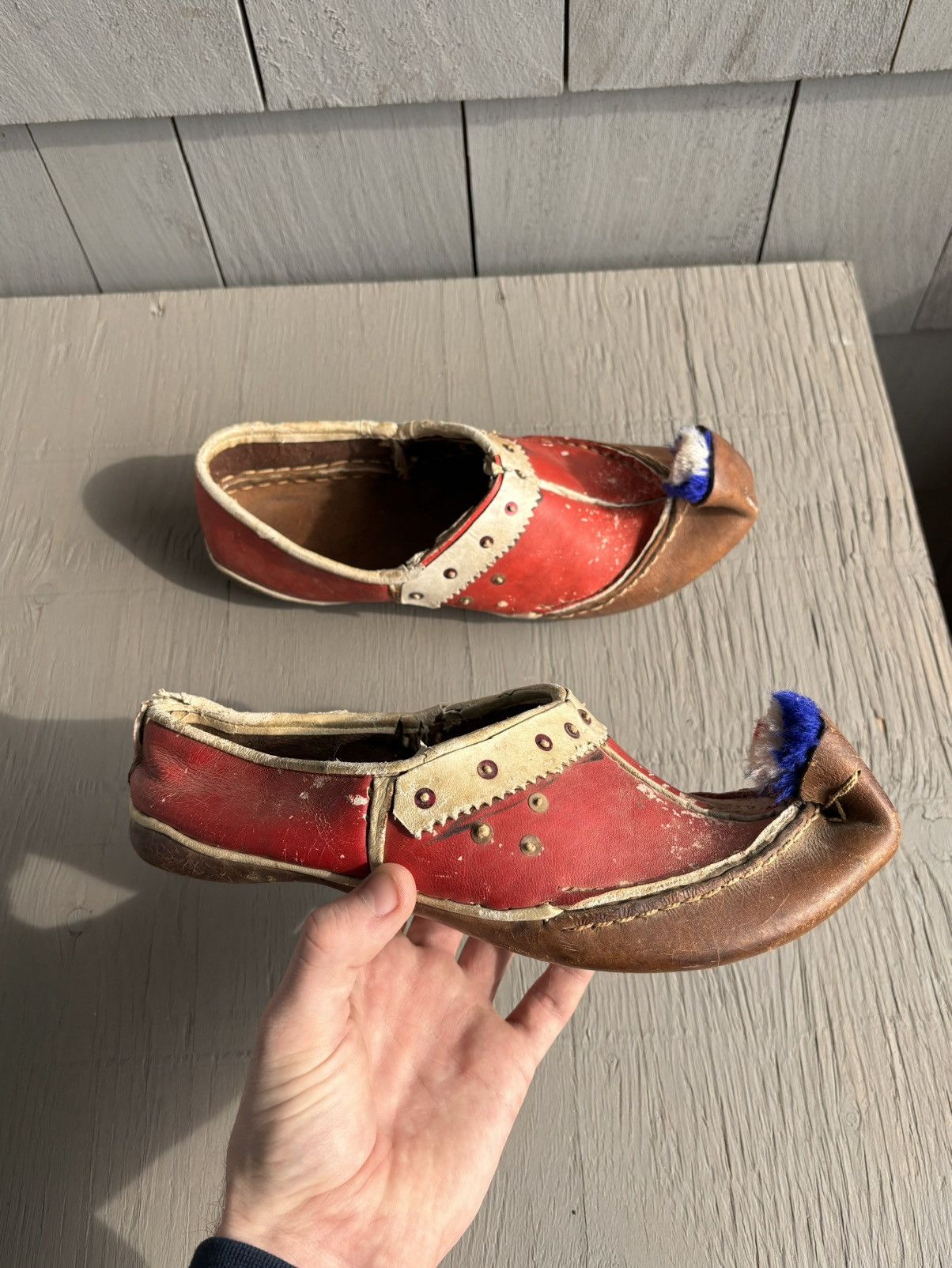 Other Antique Tsarouchi Greek National Guard Moccasin Pom Pom Loaf Size US 8 / EU 41 - 3 Thumbnail