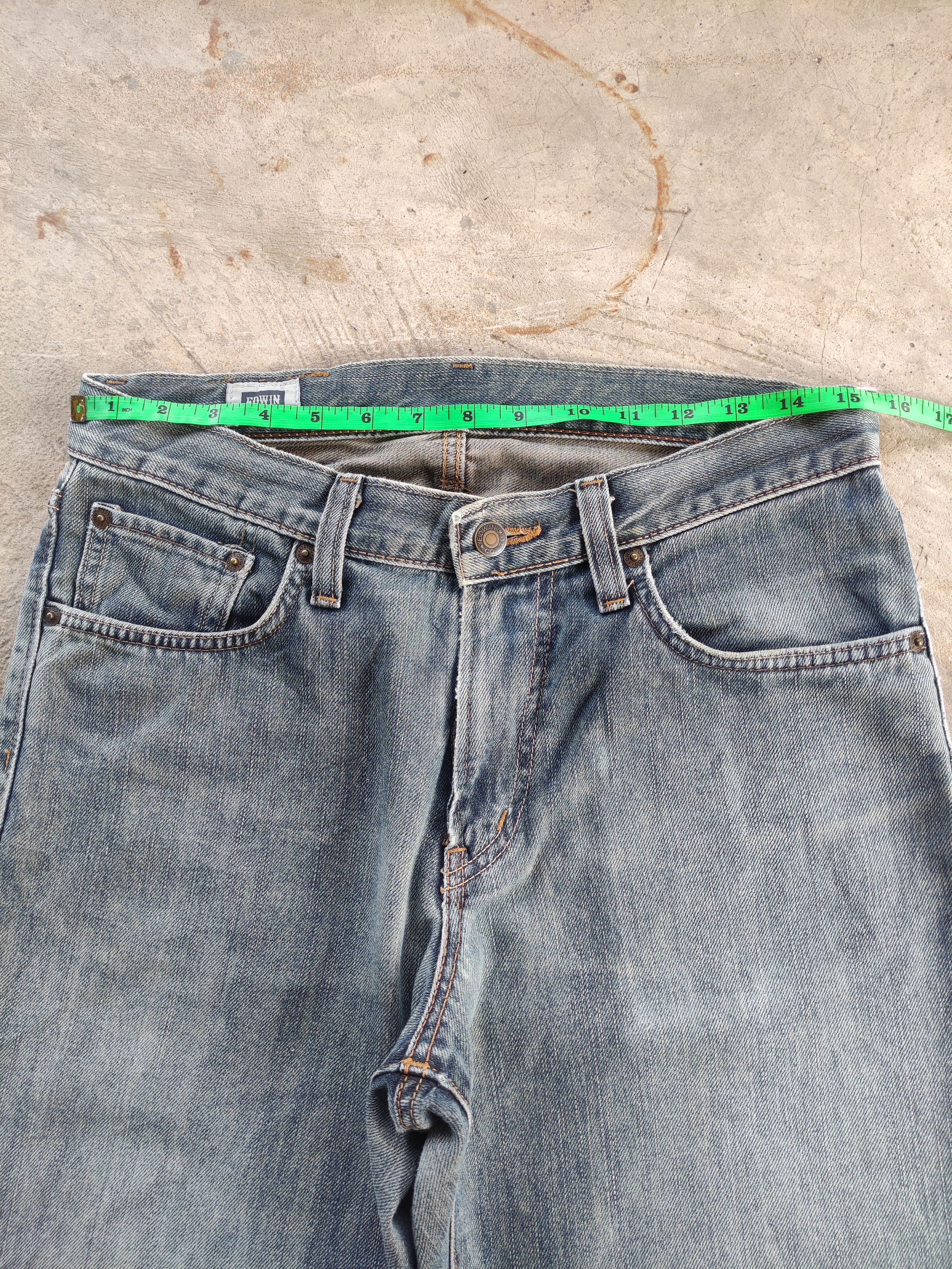 Edwin Vintage Edwin 404 Japan Jean Distressed Faded Denim Size US 32 / EU 48 - 6 Thumbnail