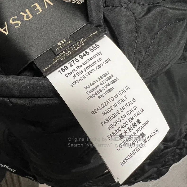 Versace Versace Men's padded jacket reversible coat Size US M / EU 48-50 / 2 - 9 Thumbnail