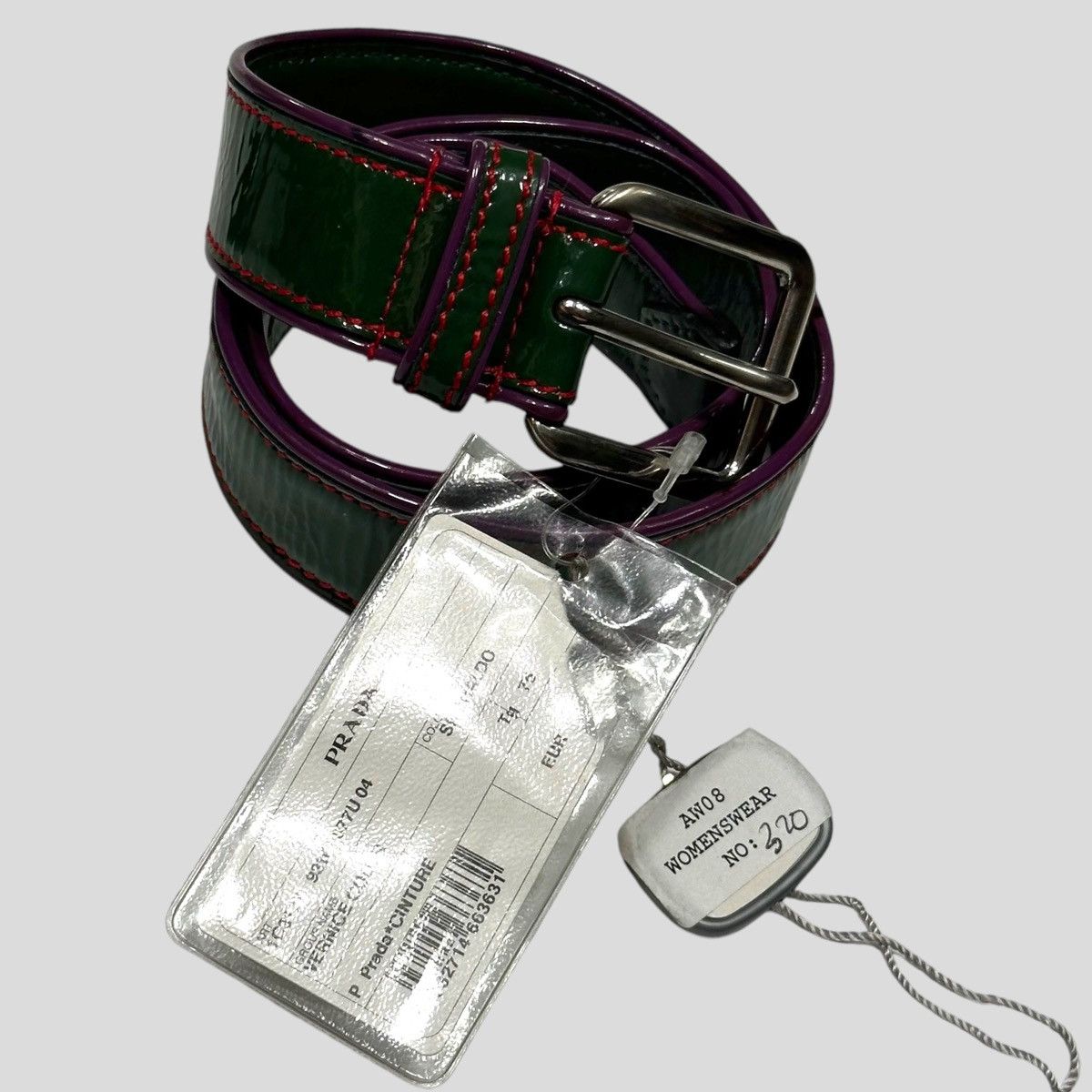 Prada Prada AW08 Vernice Patent Leather Buckle Belt - S Size ONE SIZE - 2 Thumbnail