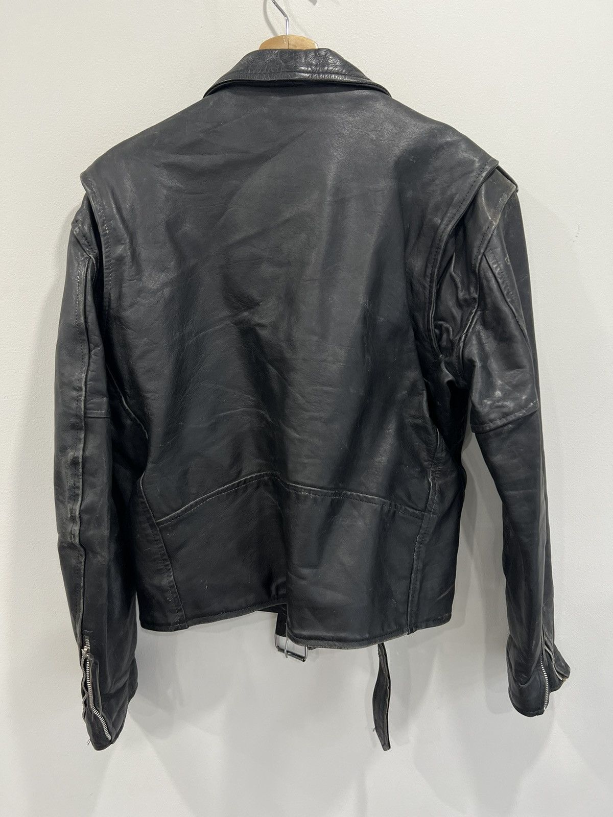 Vintage Vintage Leather Biker Jacket Zip Size US M / EU 48-50 / 2 - 2 Thumbnail