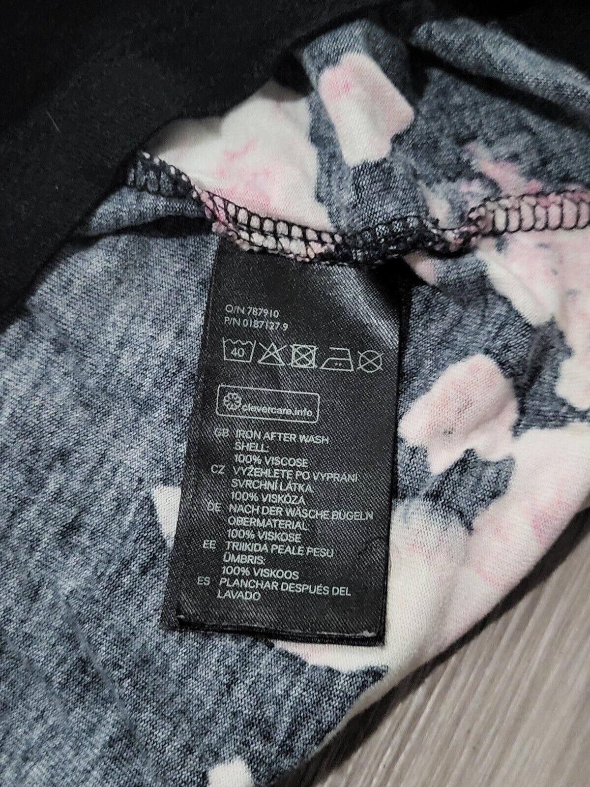 H&M HM Dress Black Pink Floral Maxi Long Tank Top Blouson H&M Size M / US 6-8 / IT 42-44 - 6 Thumbnail