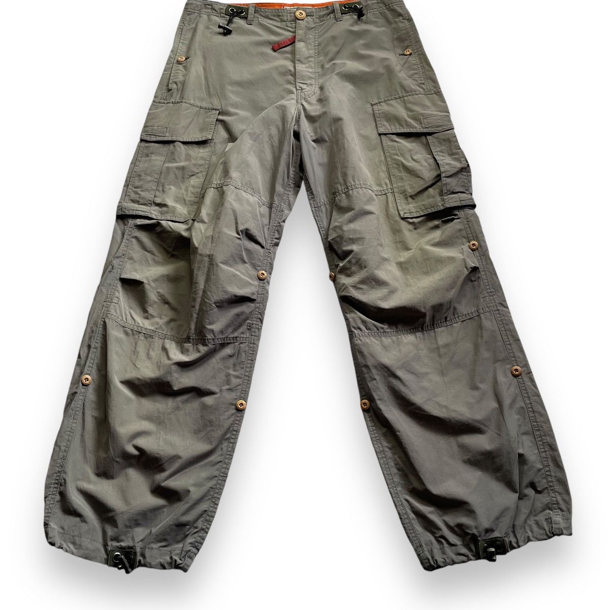 20471120 🇯🇵 291295 = HOMME 3 WAYS NYLON PARACHUTE CARGO PANTS Size US 34 / EU 50 - 4 Thumbnail