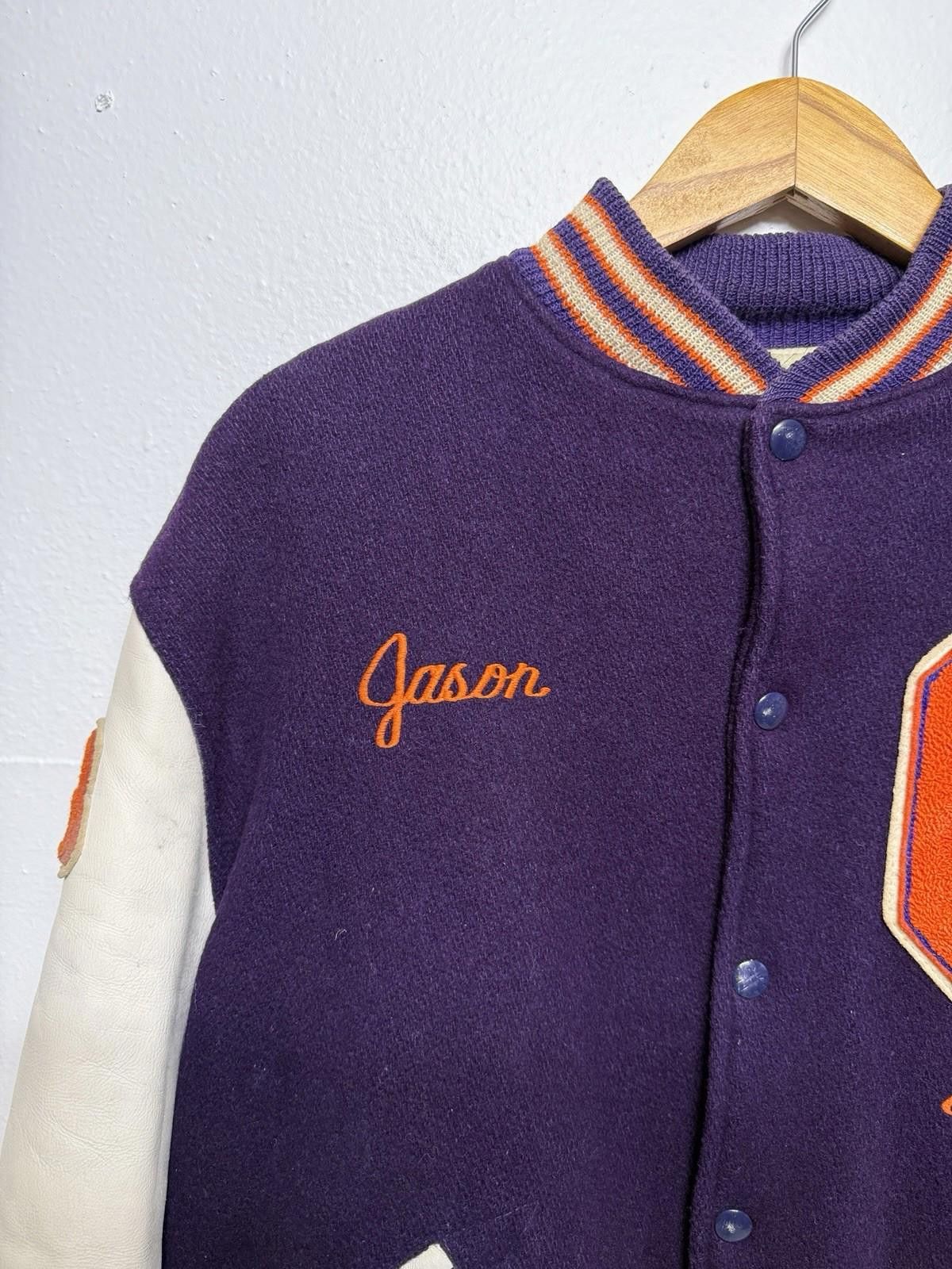 Other 80s Varsity Letterman Jacket “Yasumoto” Chain stitch M/L Size US L / EU 52-54 / 3 - 5 Thumbnail