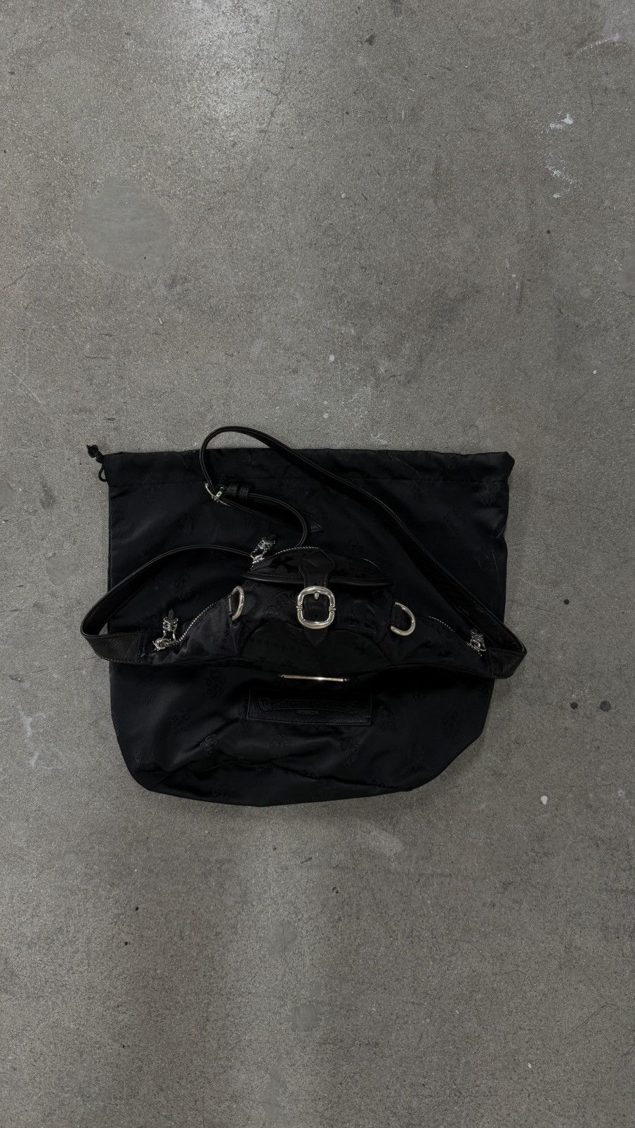 Chrome Hearts RARE! Chrome Hearts Nylon Stencil Snatpack Waist Bag Size ONE SIZE - 1 Thumbnail