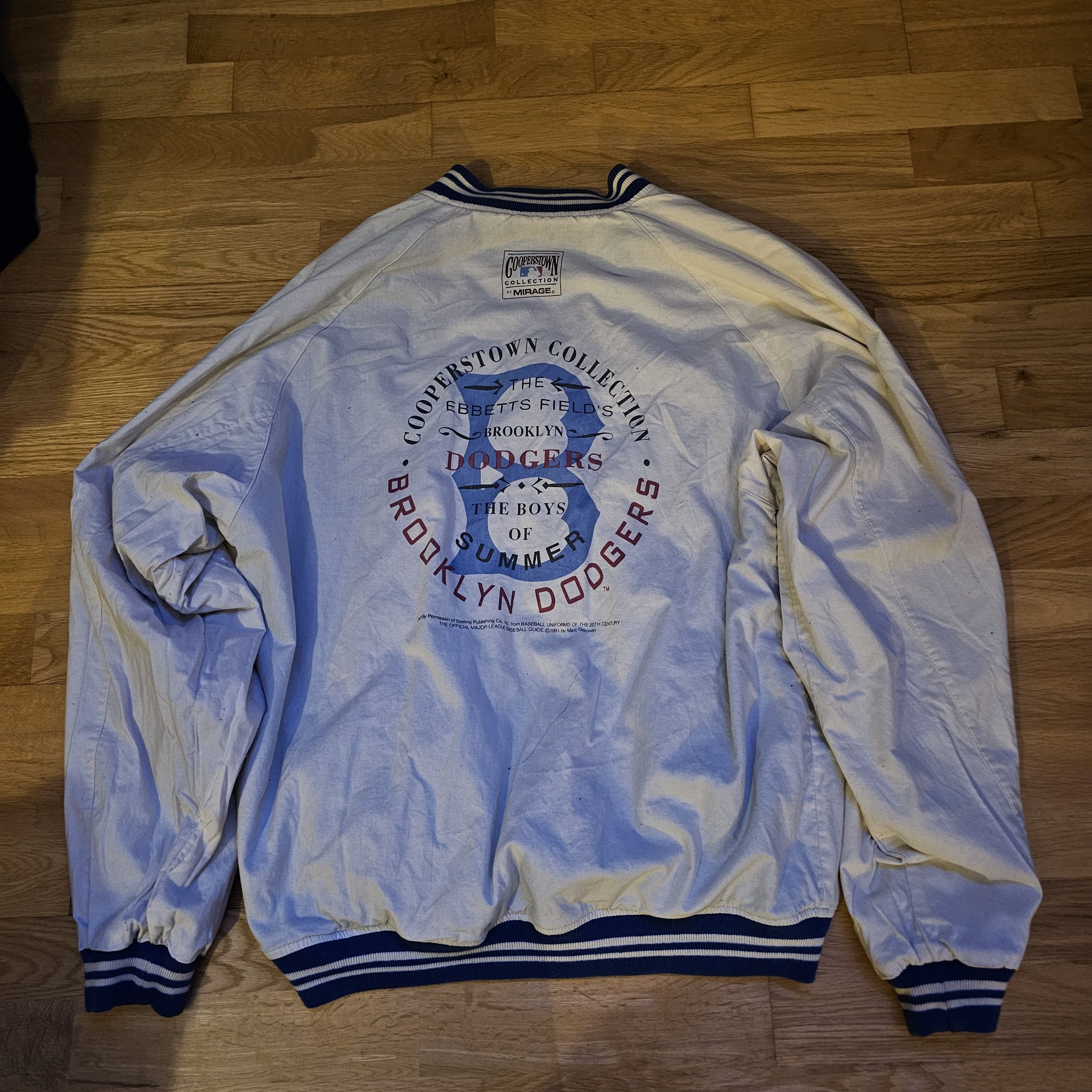Cooperstown Collection Vintage 1991 Mirage Cooperstown Brooklyn Dodgers Jacket Size US XXL / EU 58 / 5 - 8 Thumbnail