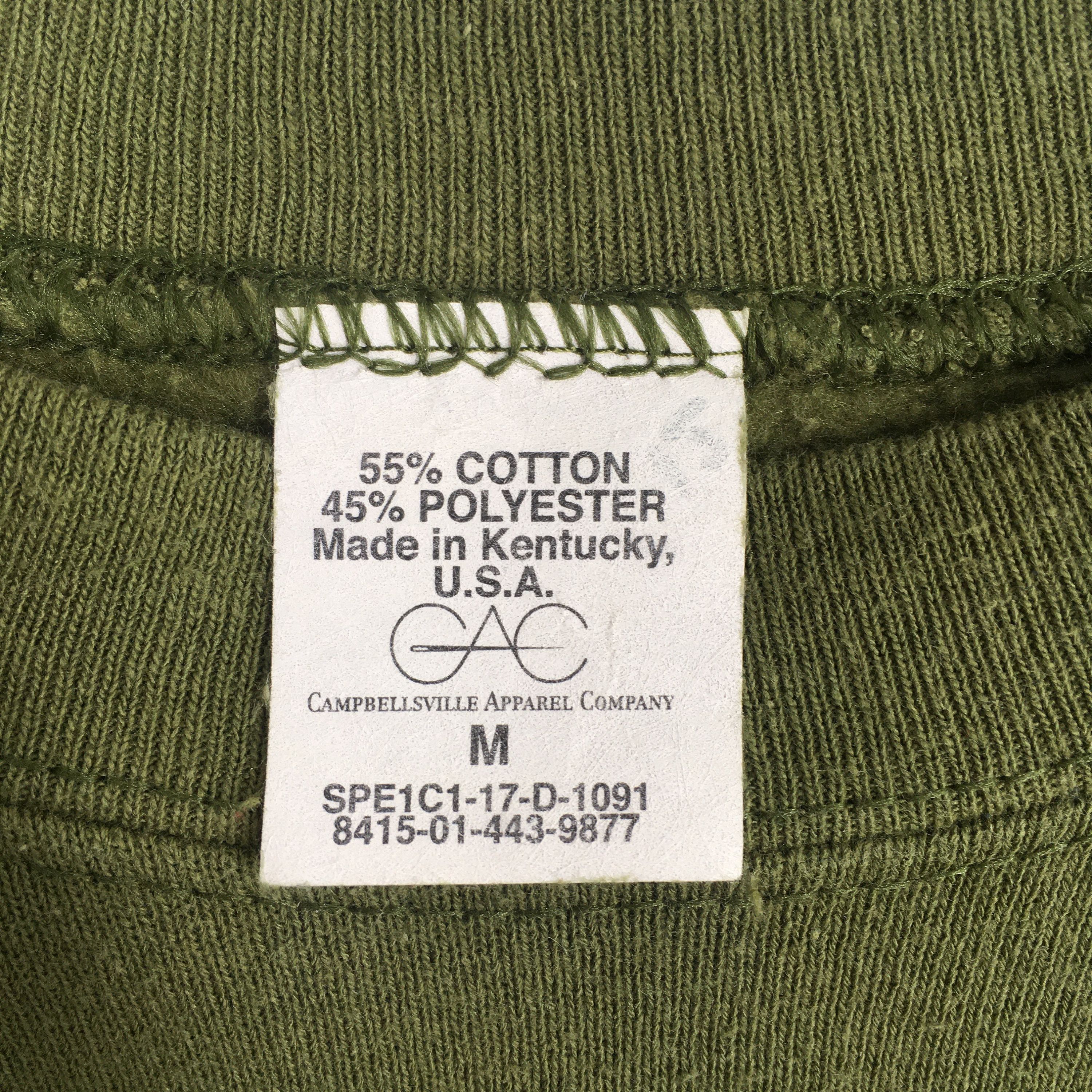 Vintage 90's Usmc Marines Green Sweatshirt Medium