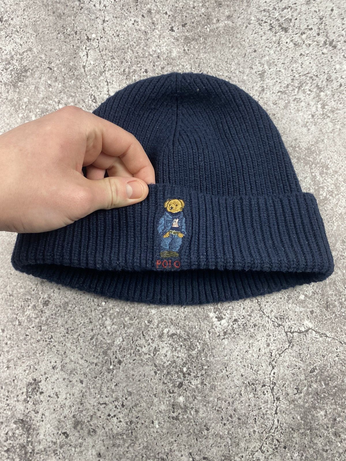 Polo Ralph Lauren Polo Ralph Lauren Polo Bear Beanie Black Hat RL Knit Wool Size ONE SIZE - 3 Thumbnail