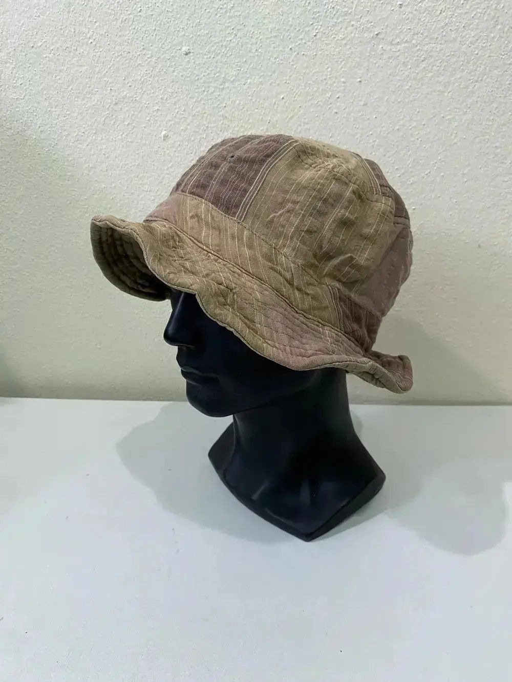 Japanese Brand Japanese Brand Patchwork Bucket Hat Size ONE SIZE - 2 Thumbnail