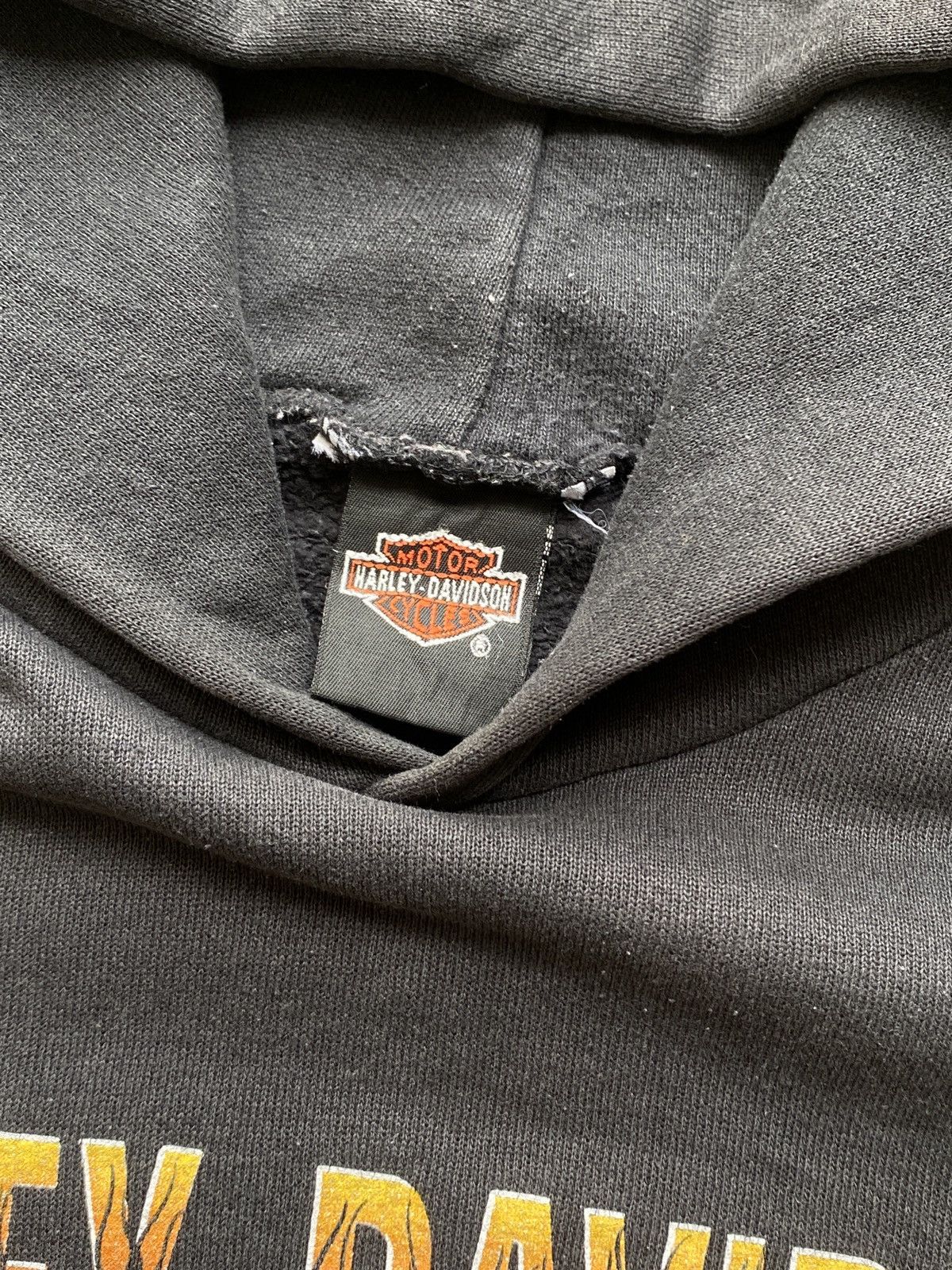 Harley Davidson Vintage Thrashed Faded 1990s Harley Davidson Flame Hoodie Size US M / EU 48-50 / 2 - 4 Thumbnail