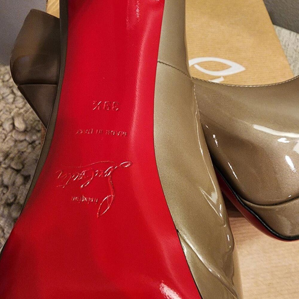 Christian Louboutin Christian Louboutin Palais Royal Patent Leather Peep-Toe Size US 9.5 / IT 39.5 - 8 Thumbnail
