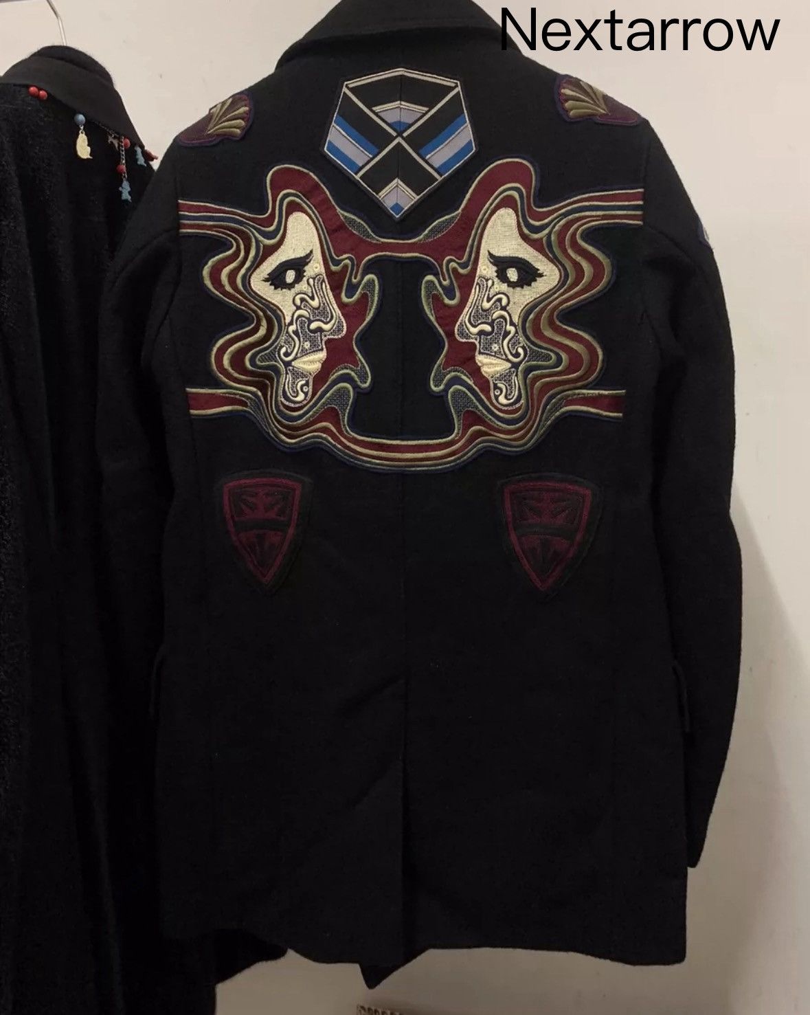 Dries Van Noten DRIES VAN NOTEN AW16 Fashion Emblem Season Double Wool Coat Size US S / EU 44-46 / 1 - 2 Thumbnail