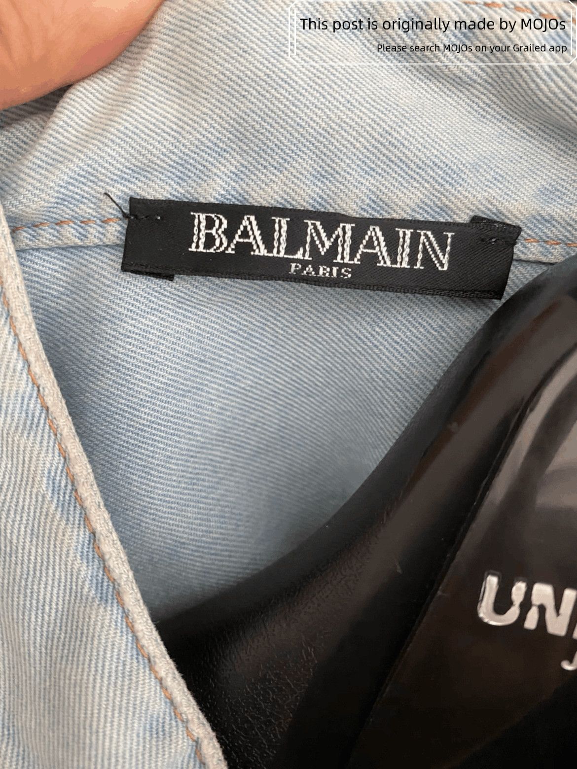 Balmain Sz 38 Balmain Washed Denim Shirt Size US M / EU 48-50 / 2 - 3 Thumbnail