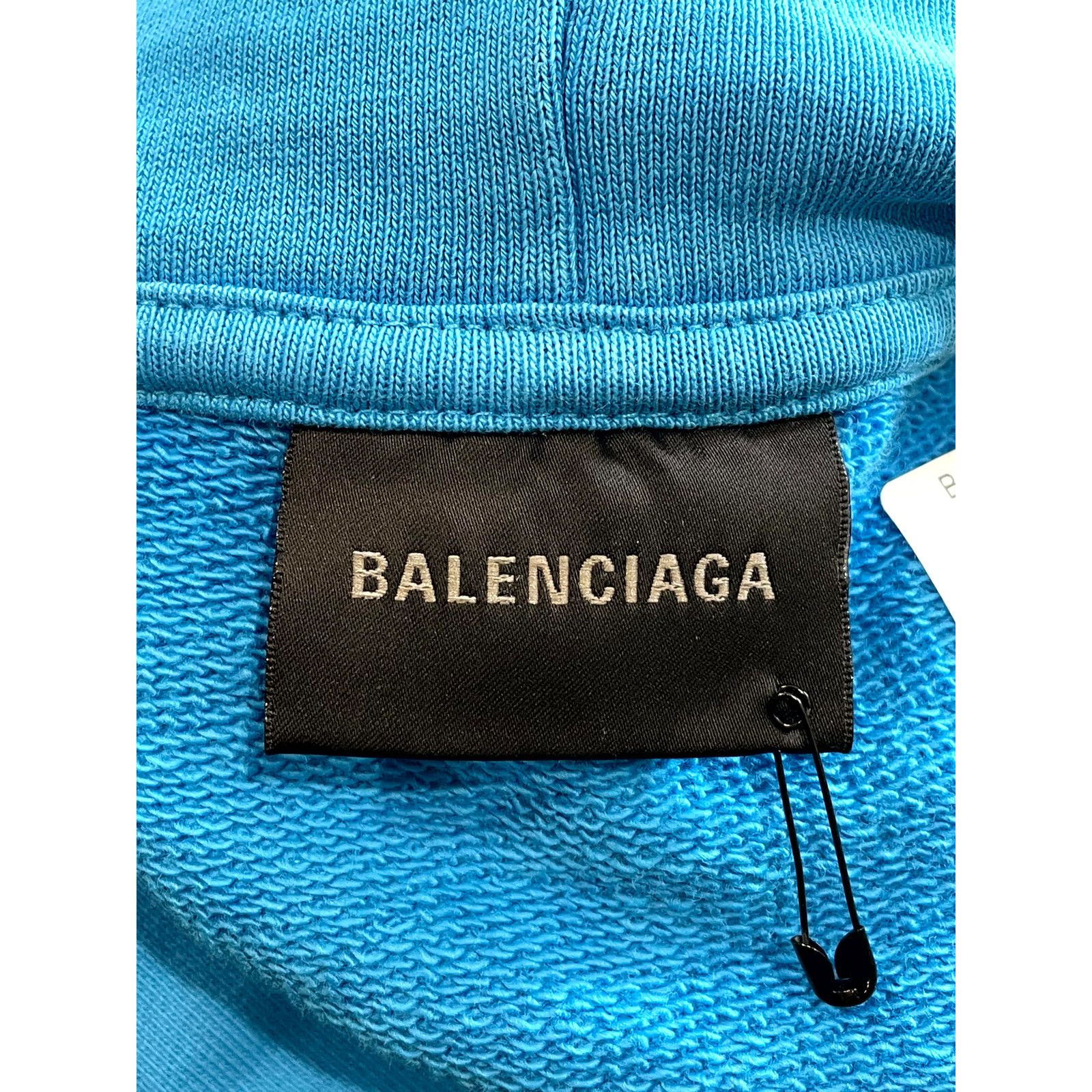 Balenciaga Balenciaga Pepsi Logo Azure Hoodie Size US M / EU 48-50 / 2 - 6 Thumbnail