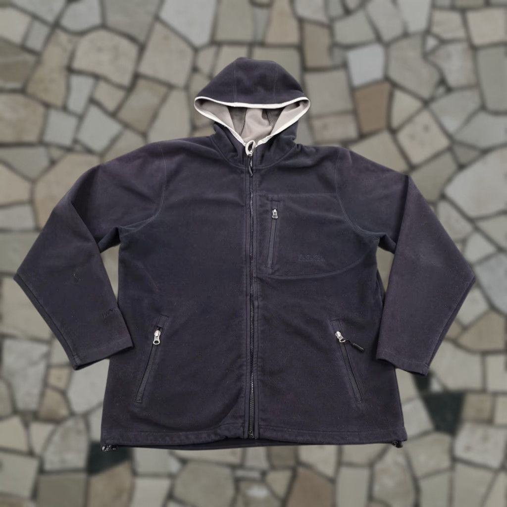 Vintage Cabela's WindShear Jacket Mens M Black Fleece Hooded Full Zip Outdoors Coat Windbreaker Regular Zip Sleeves Logo Embroidered Pockets Size US M / EU 48-50 / 2 - 1 Thumbnail