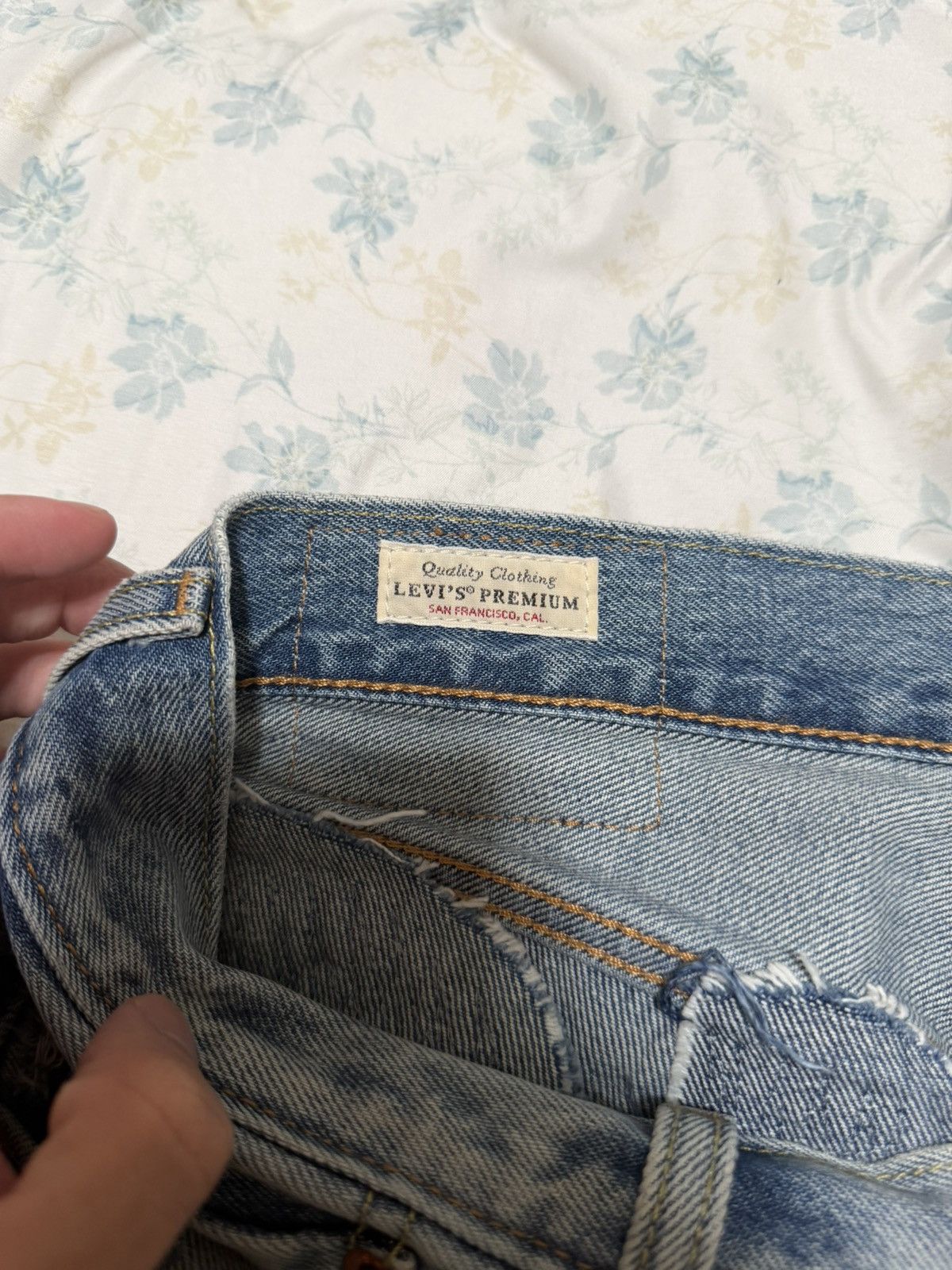 Levi's Levis 551 Ripped Boro Jeans Size US 31 - 10 Thumbnail
