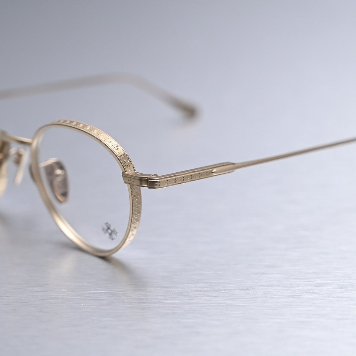 Chrome Hearts CHROME HEARTS THICK GOLD PLATED/ MATTE GOLD PLATED GLASSES Size ONE SIZE - 3 Thumbnail