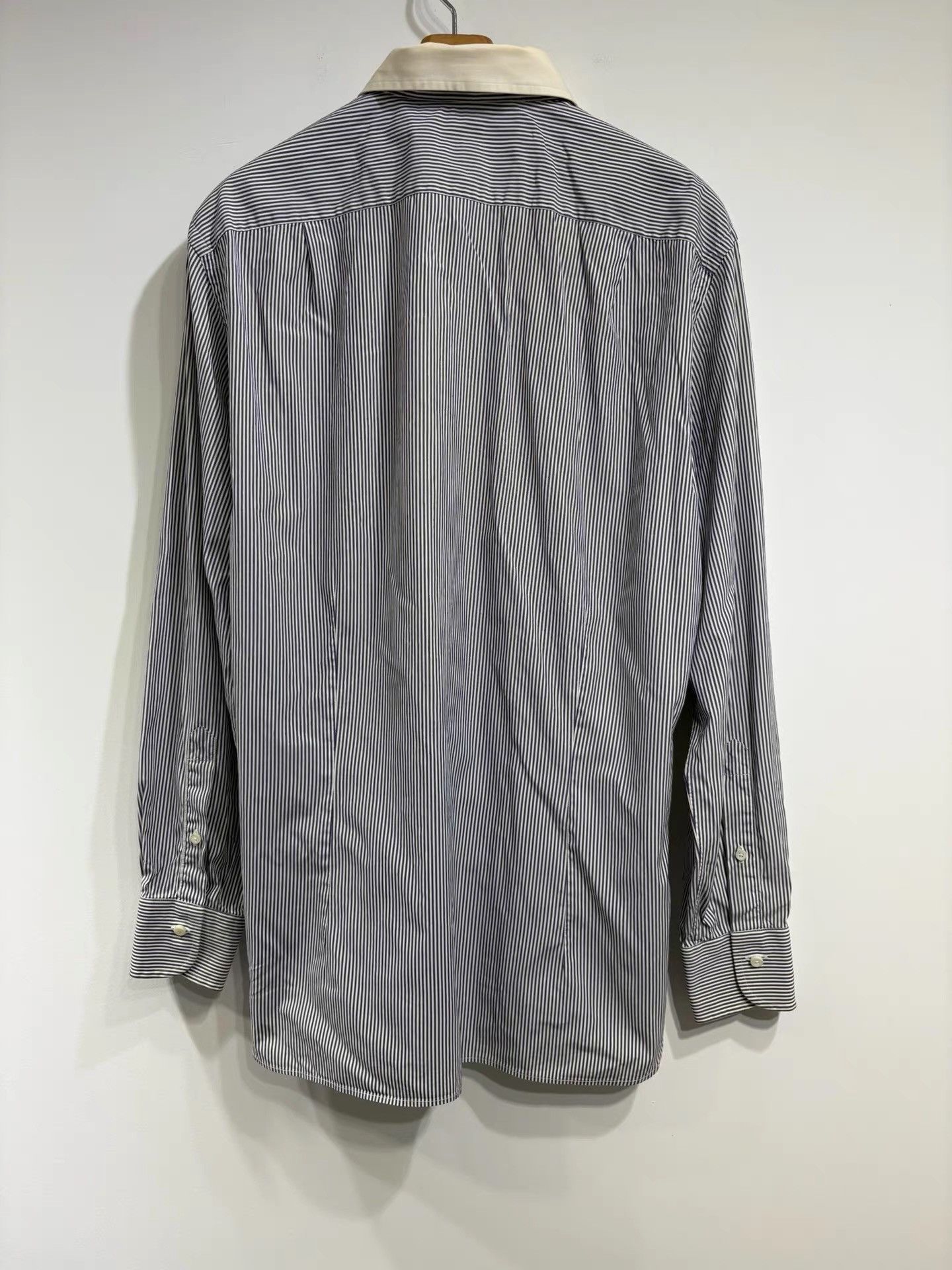 Ermenegildo Zegna Ermenegildo Zegna Striped Long Sleeve Shirt K29 Size US XXS / EU 40 - 2 Thumbnail
