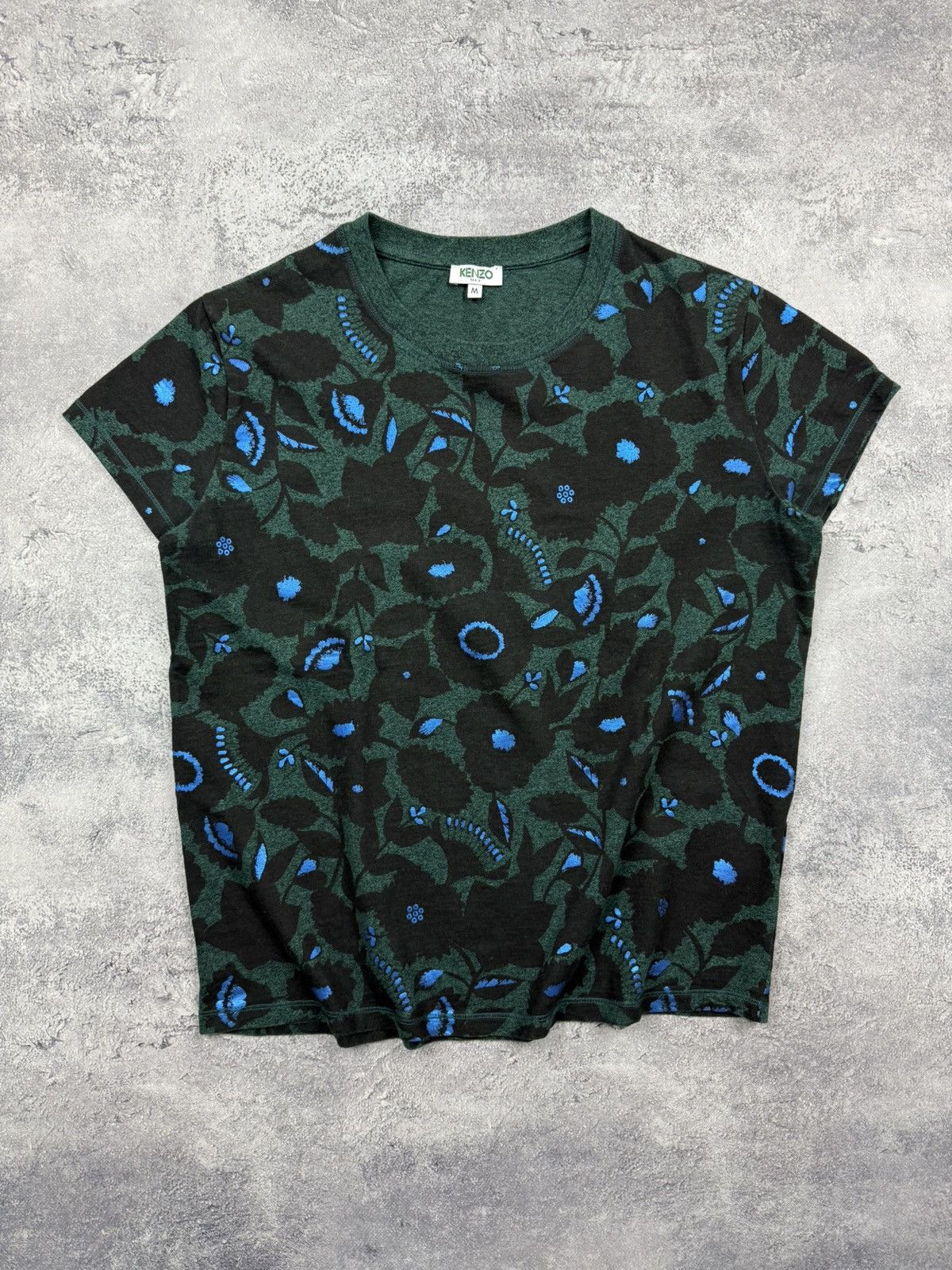 Kenzo Vintage Kenzo All Over Print Flowers T-Shirt Luxury Y2K Tee Size M / US 6-8 / IT 42-44 - 1 Thumbnail