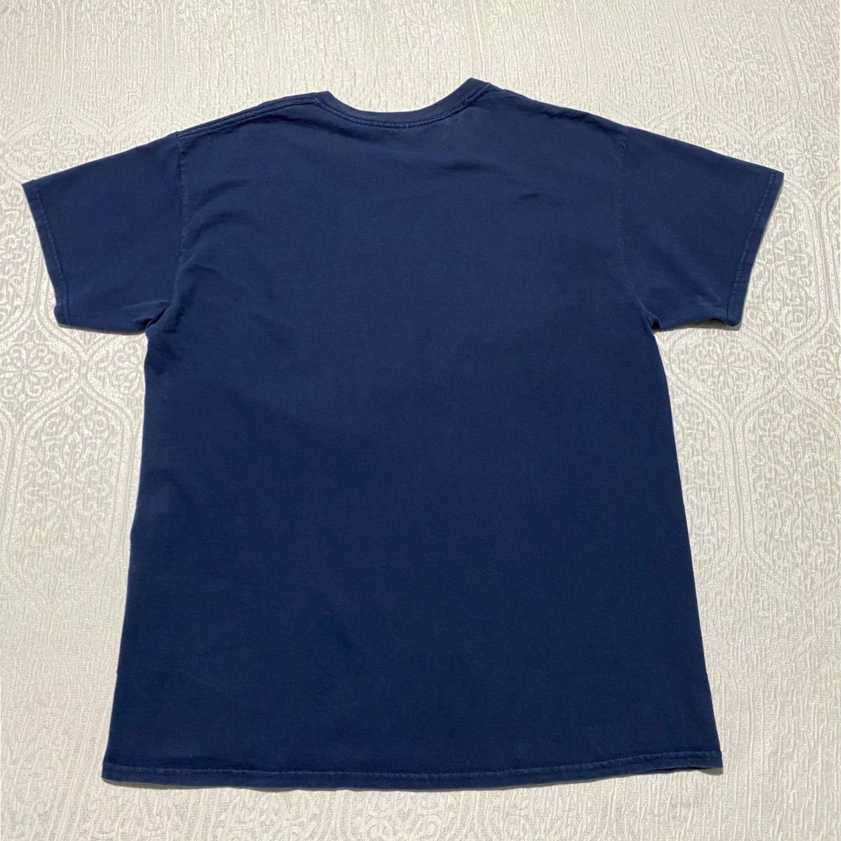 Gildan Gildan Heavy Cotton T Shirt Mens L Navy Blue Graphic San Antonio Texas City Logo Crew Neck Short Sleeve Cotton Jersey Size US L / EU 52-54 / 3 - 3 Thumbnail