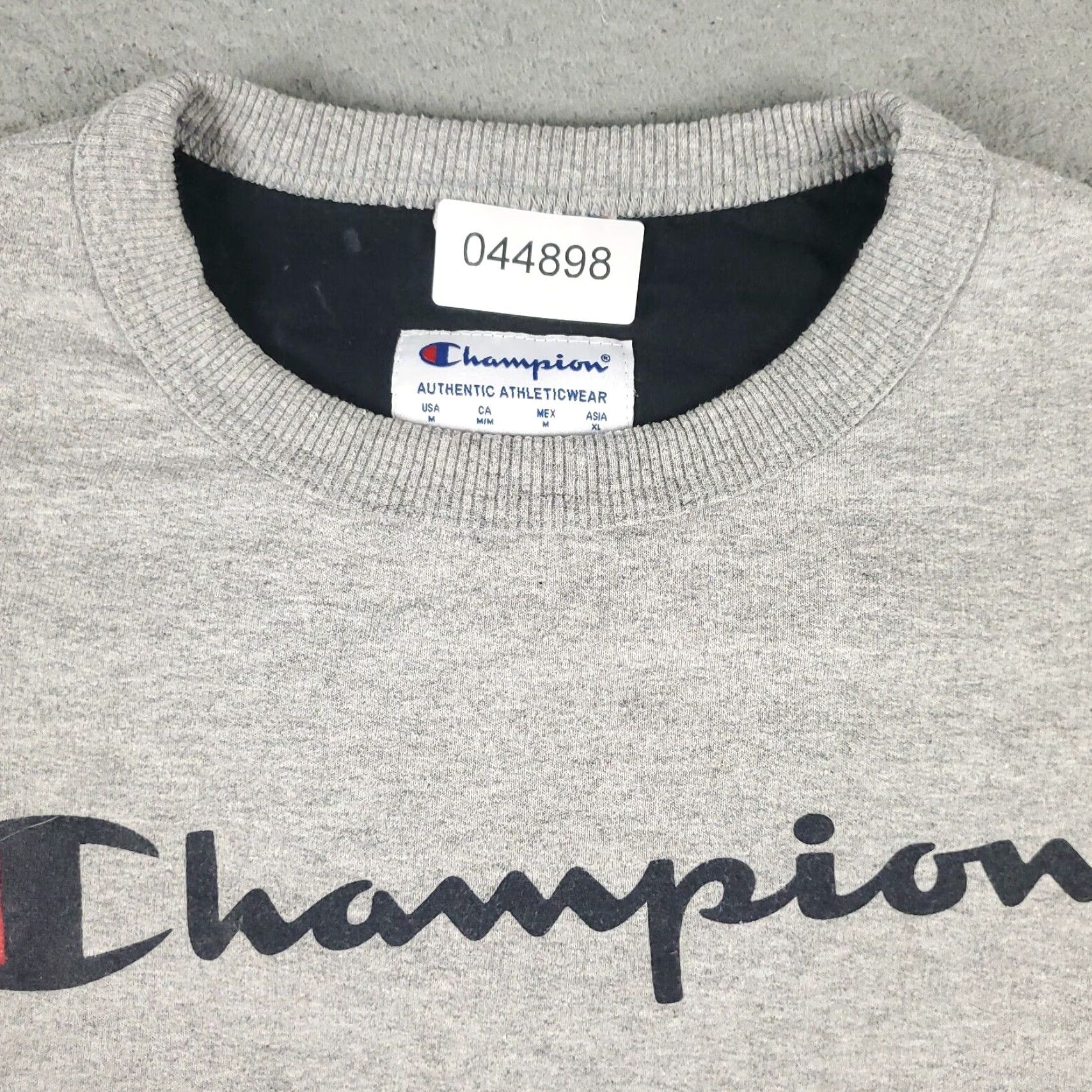 Champion Champion Pullover Sweater Mens Medium Gray Cotton Blend Crew Neck Casual Size US M / EU 48-50 / 2 - 2 Thumbnail