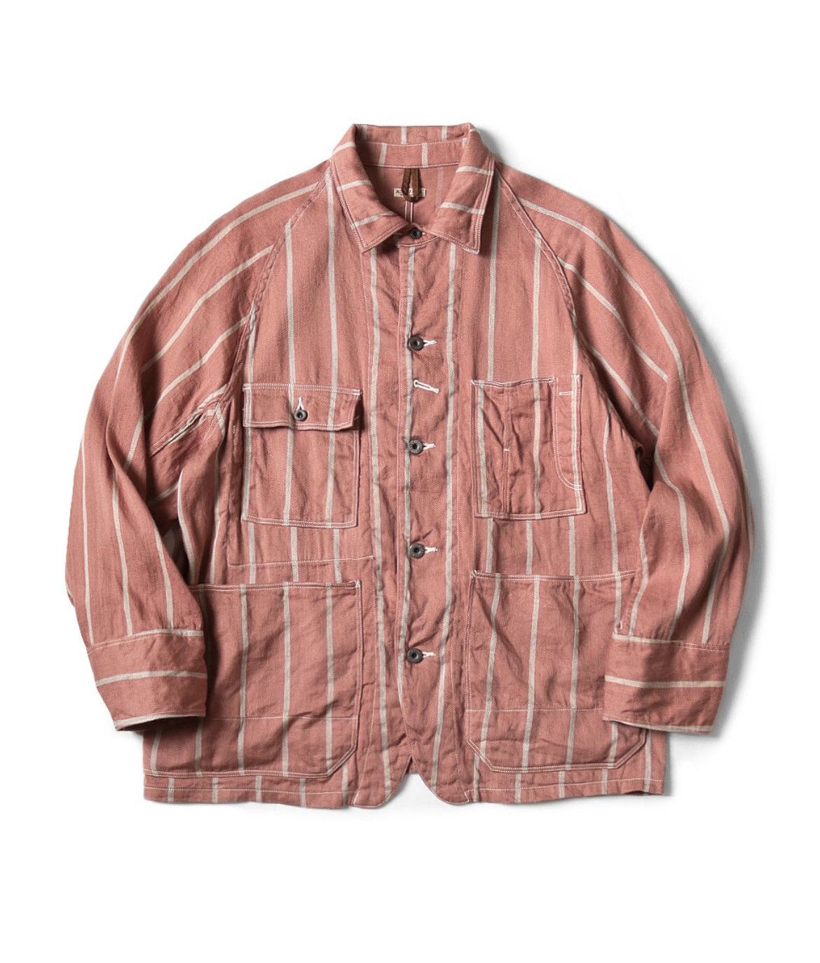Kapital Kapital Linen Phillies Stripe CACTUS Coverall size 3