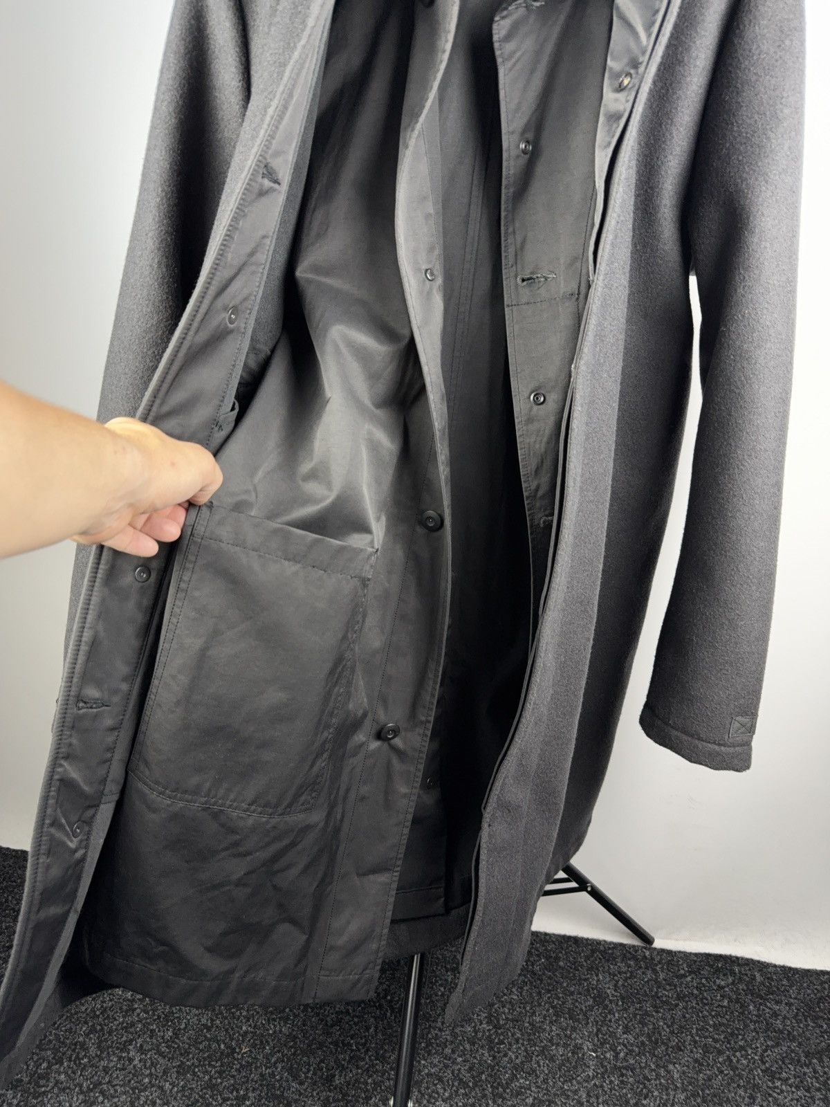 Designer × G-Star G-Star RAW Lockstart Wool Trench Coat Charcoal Size L Size US L / EU 52-54 / 3 - 9 Thumbnail